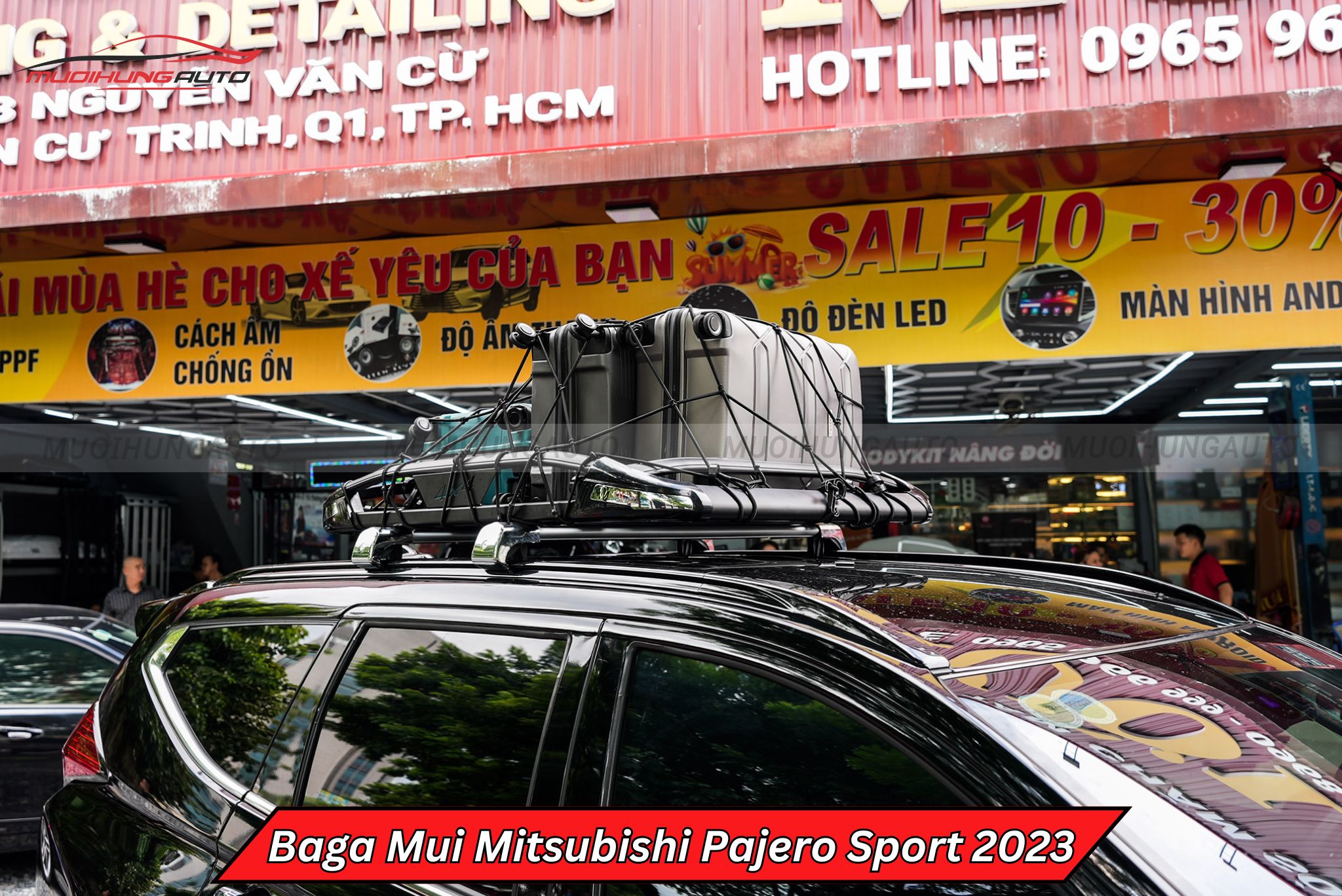 Giá nóc chở đồ Mitsubishi Pajero Sport 2023