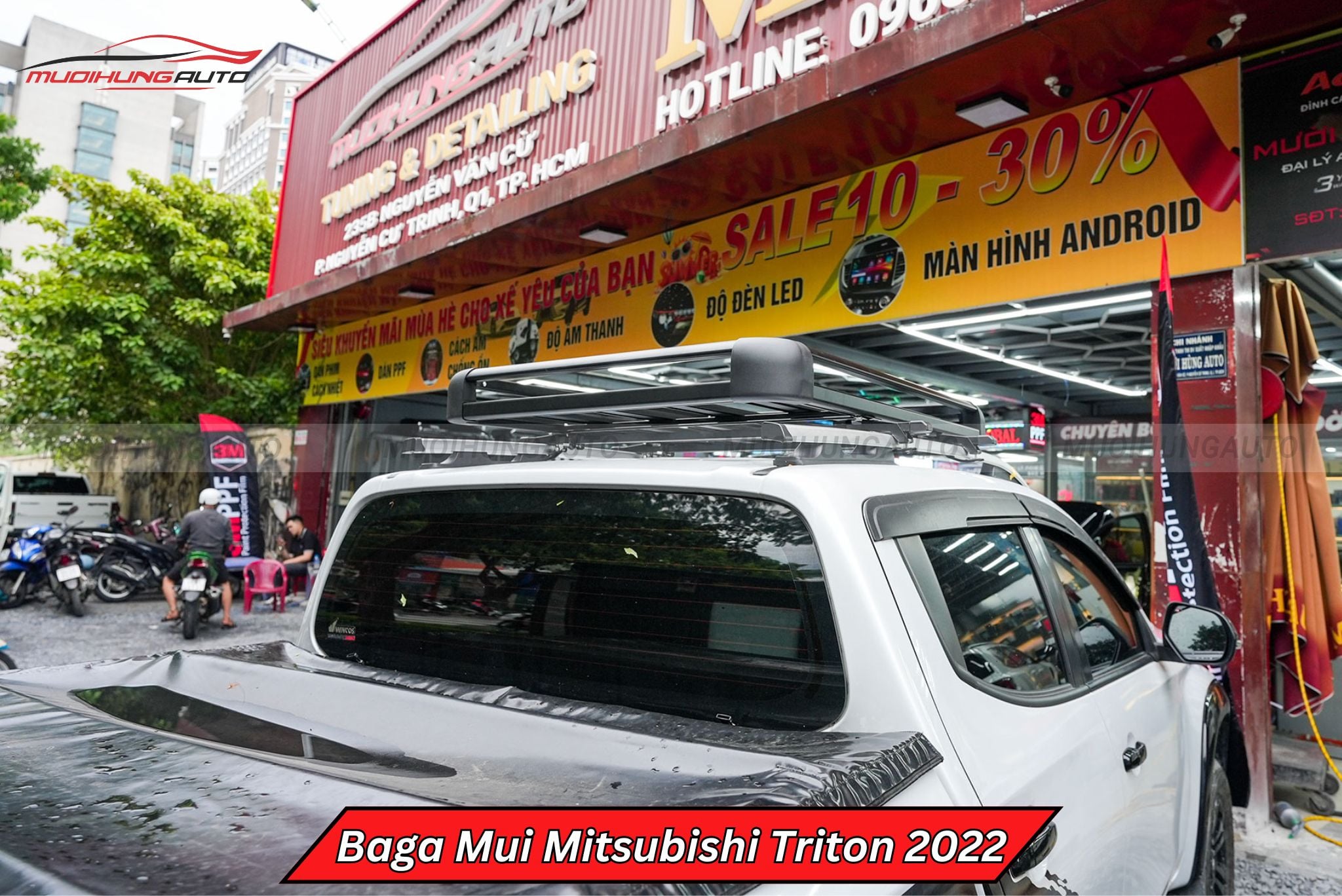 Giá nóc chở đồ Mitsubishi Triton 2022