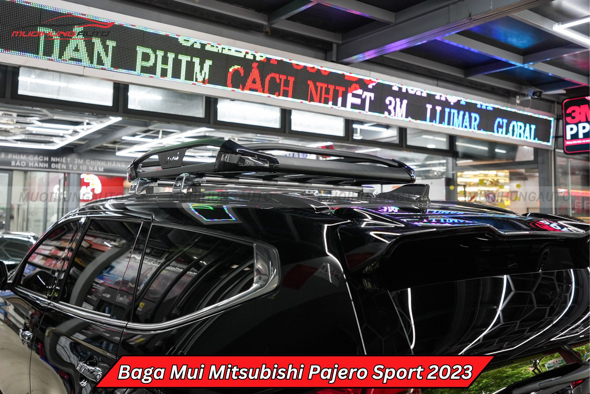 Giá nóc chở hàng Mitsubishi Pajero Sport 2023