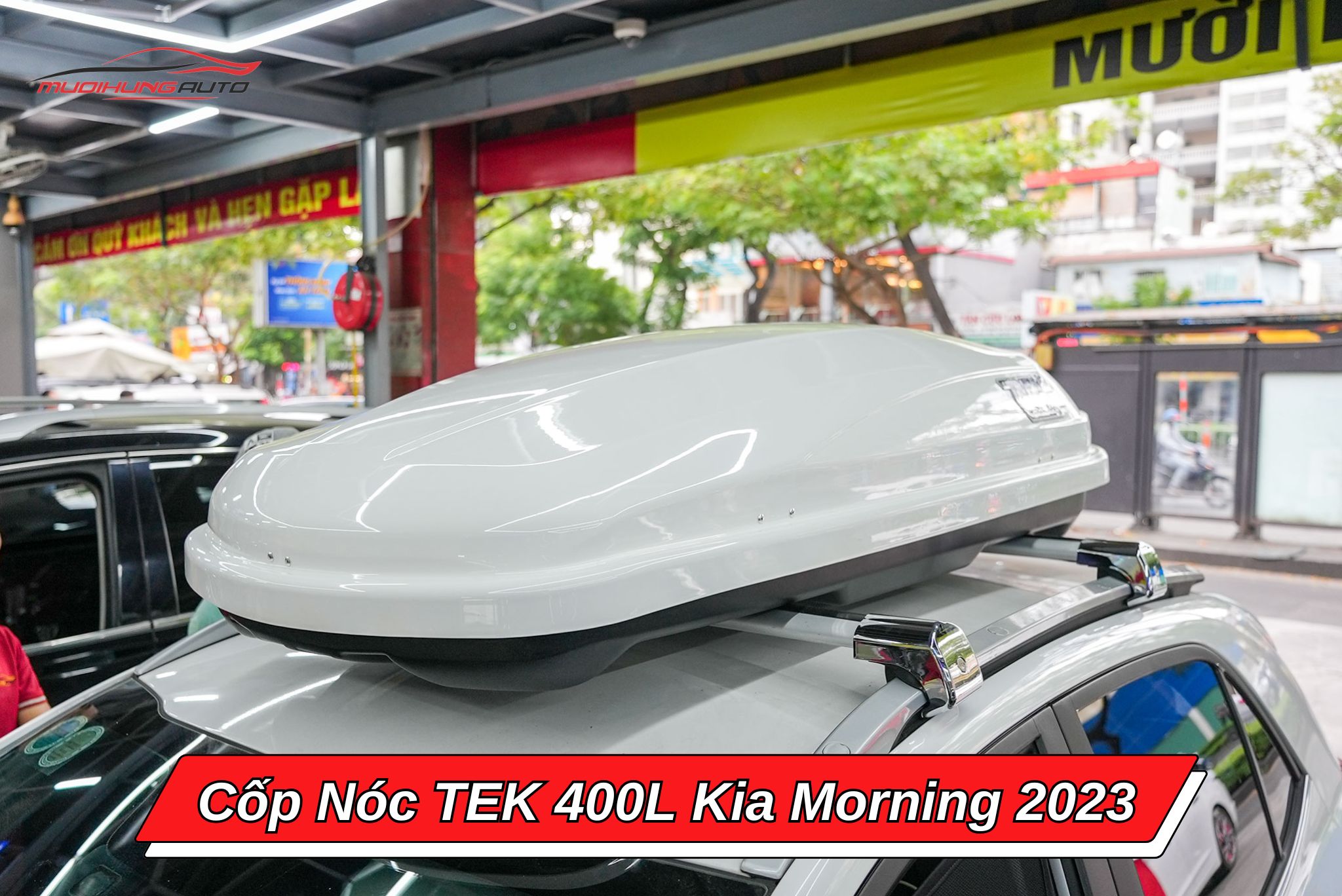 Giá nóc phi thuyền TEK 400l cho Kia Morning 2023