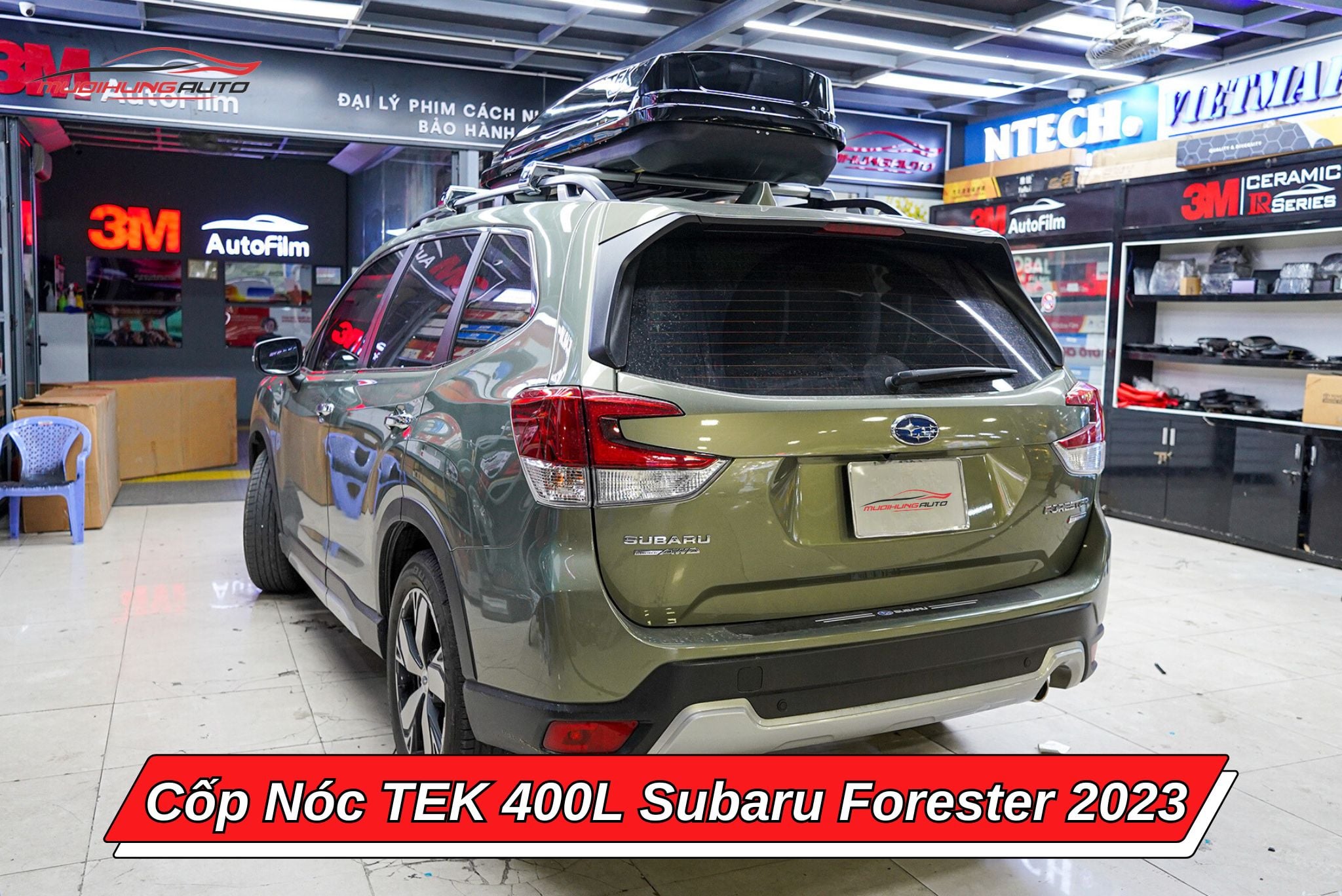 Giá nóc phi thuyền TEK 400l cho xe Subaru Forester 2023