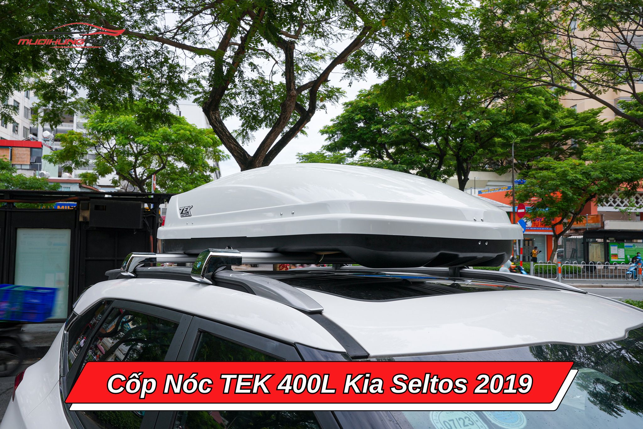 Giá nóc phi thuyền TEK 400l xe Kia Seltos 2019