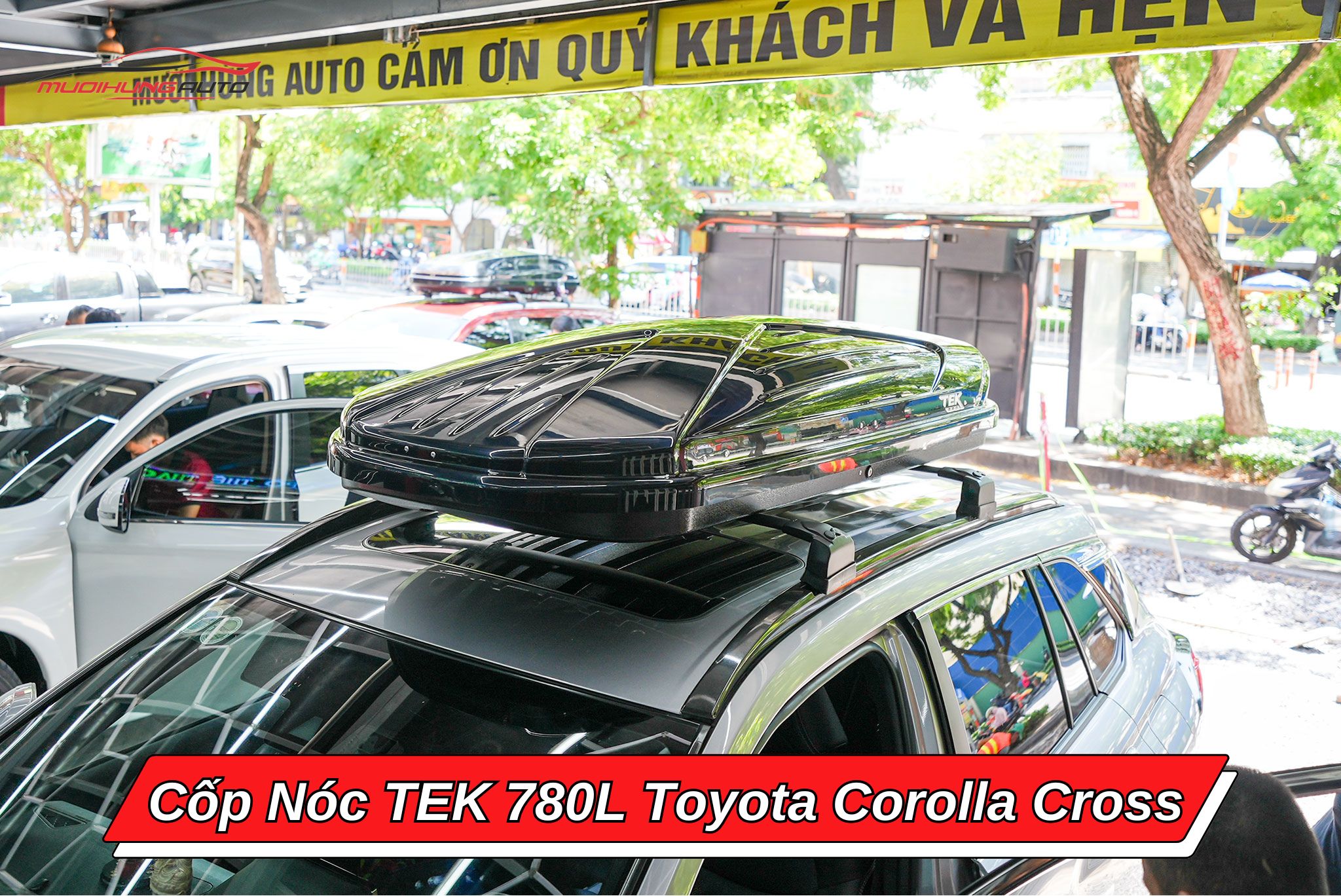Giá nóc phi thuyền TEK 780l cho Toyota Corolla Cross