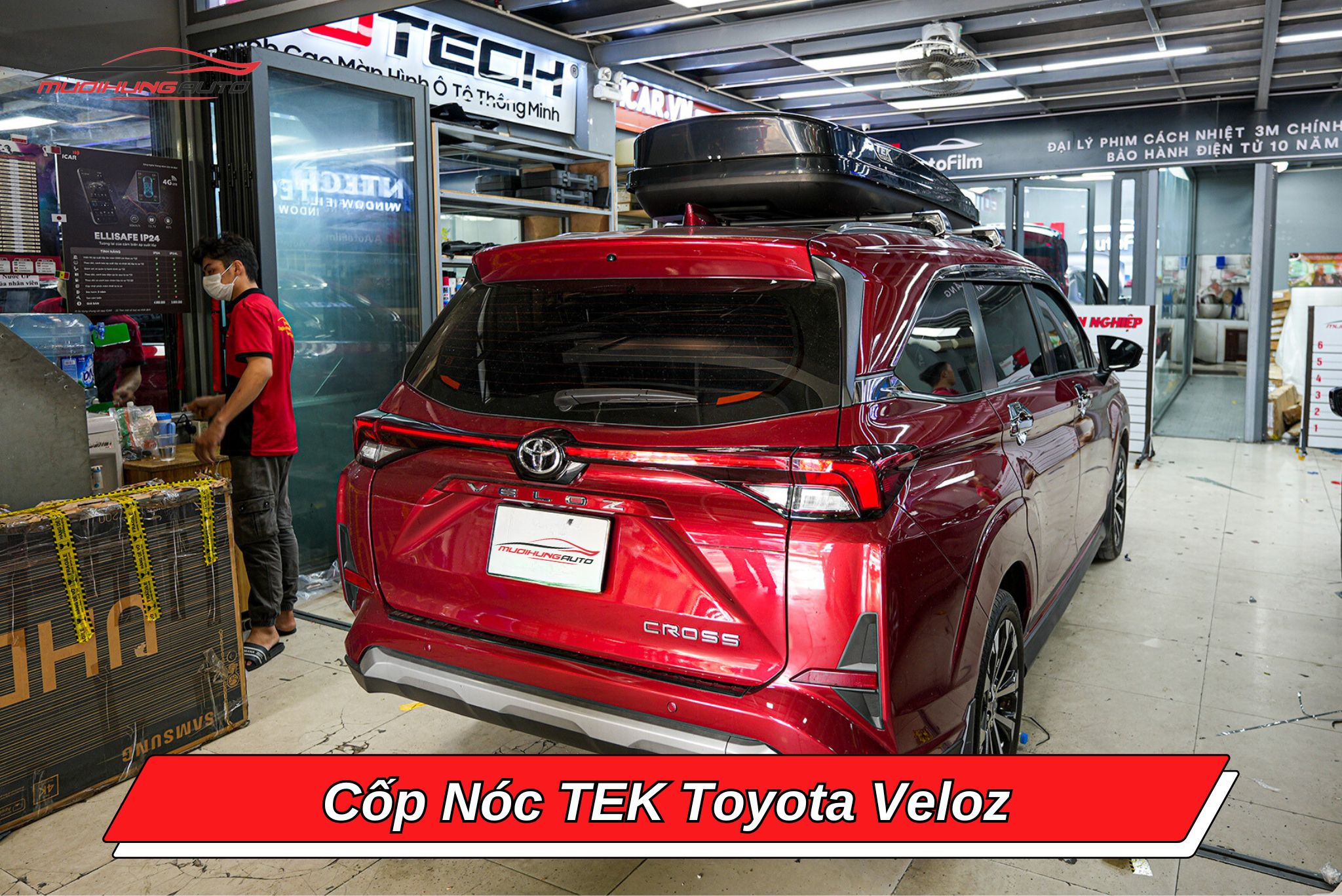 Giá nóc phi thuyền TEK cho xe Toyota Veloz