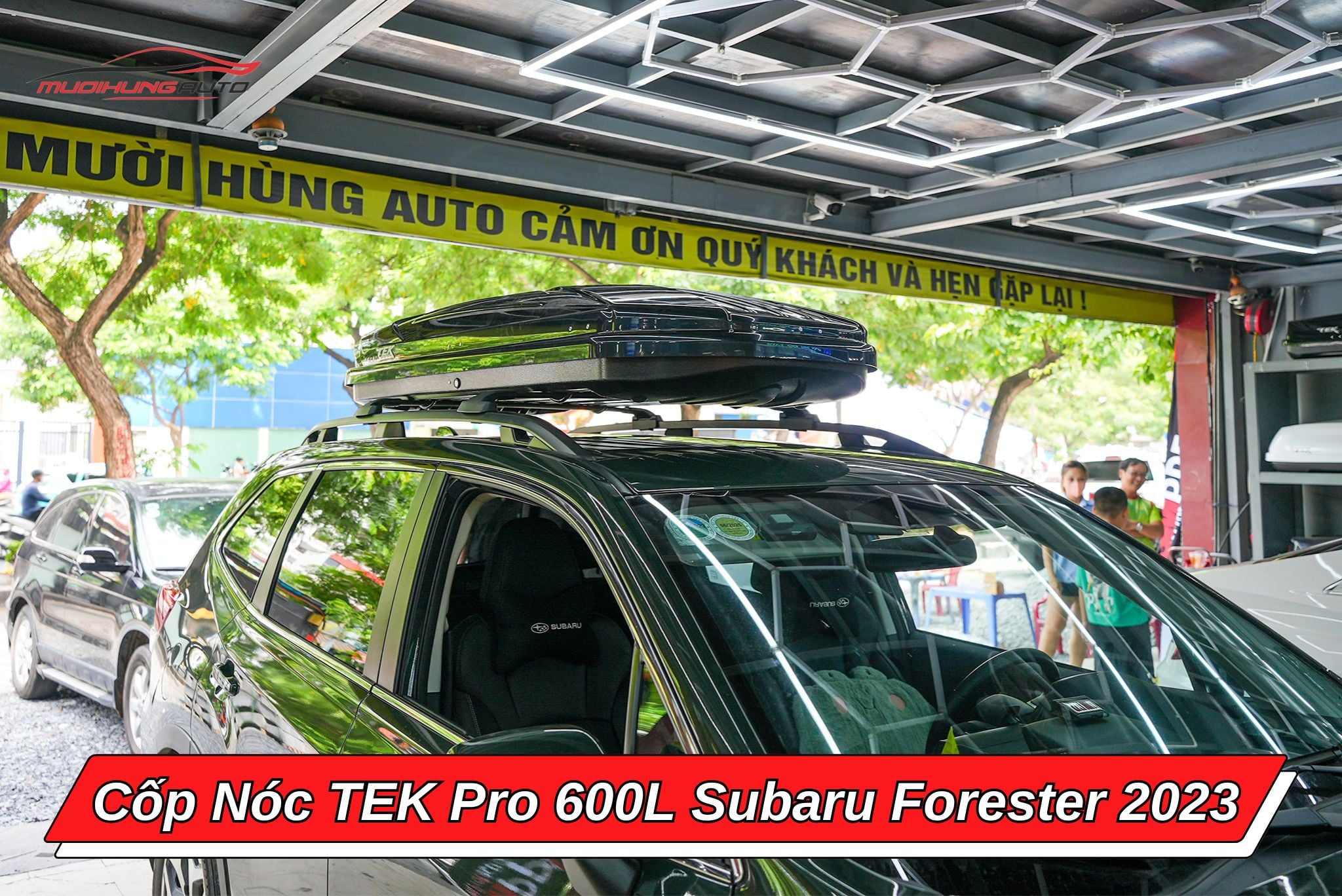 Giá nóc phi thuyền TEK Pro 600L cho Subaru Forester 2023