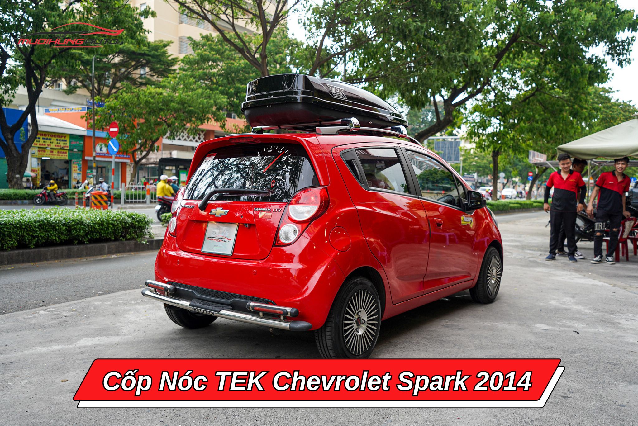 Giá nóc phi thuyền TEK xe Chevrolet Spark 2014