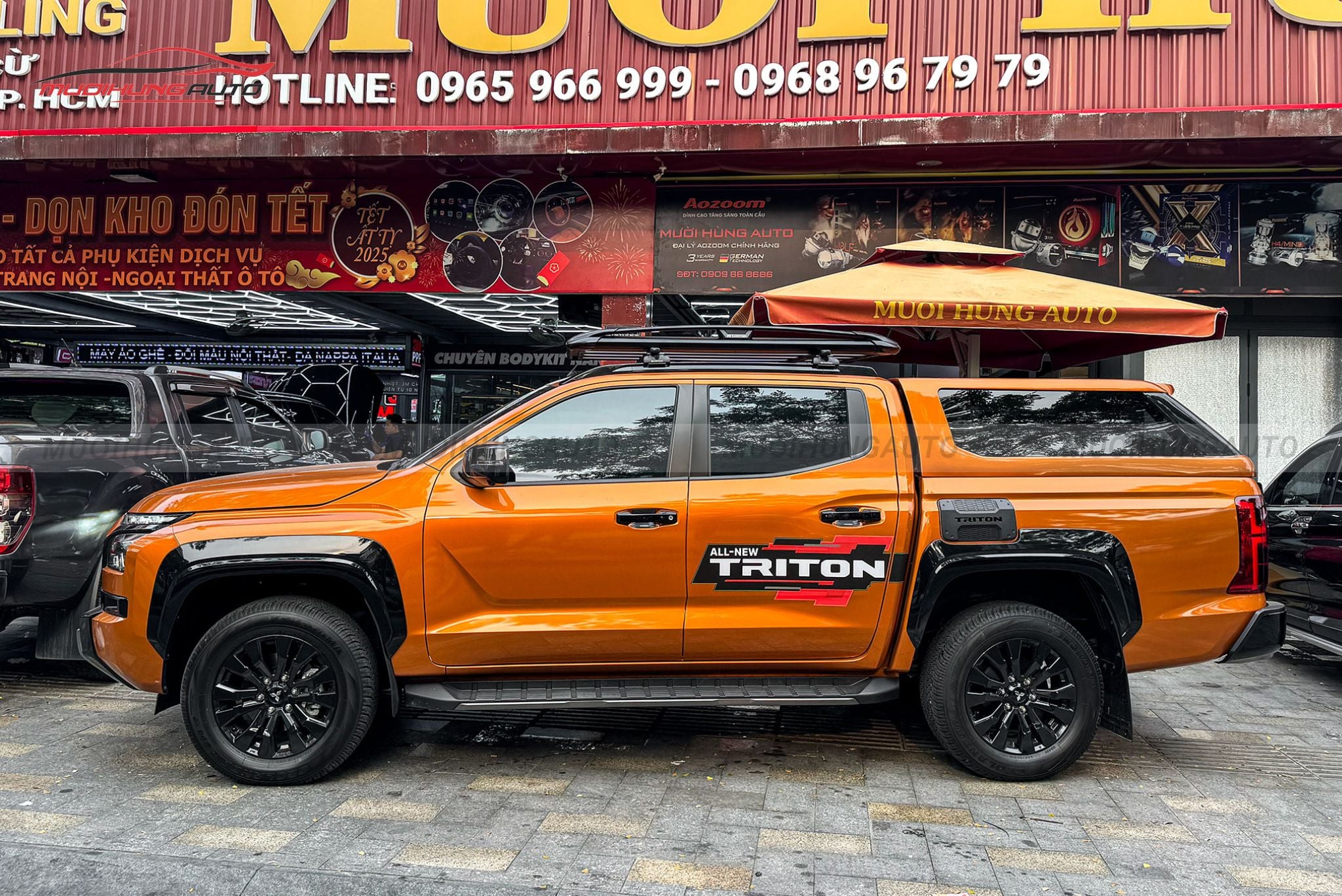 Giá nóc vuông Carryboy cho Mitsubishi Triton 2024