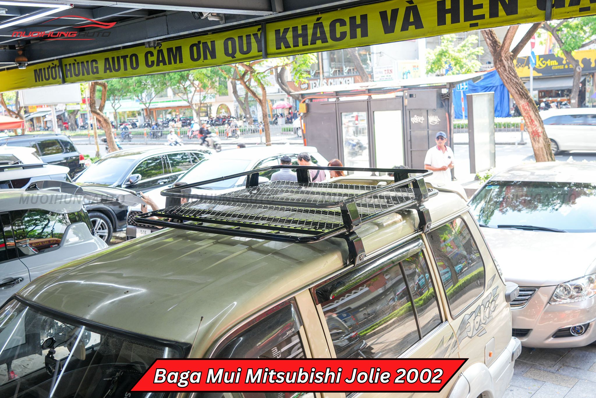 Giá nóc vuông Mitsubishi Jolie 2002
