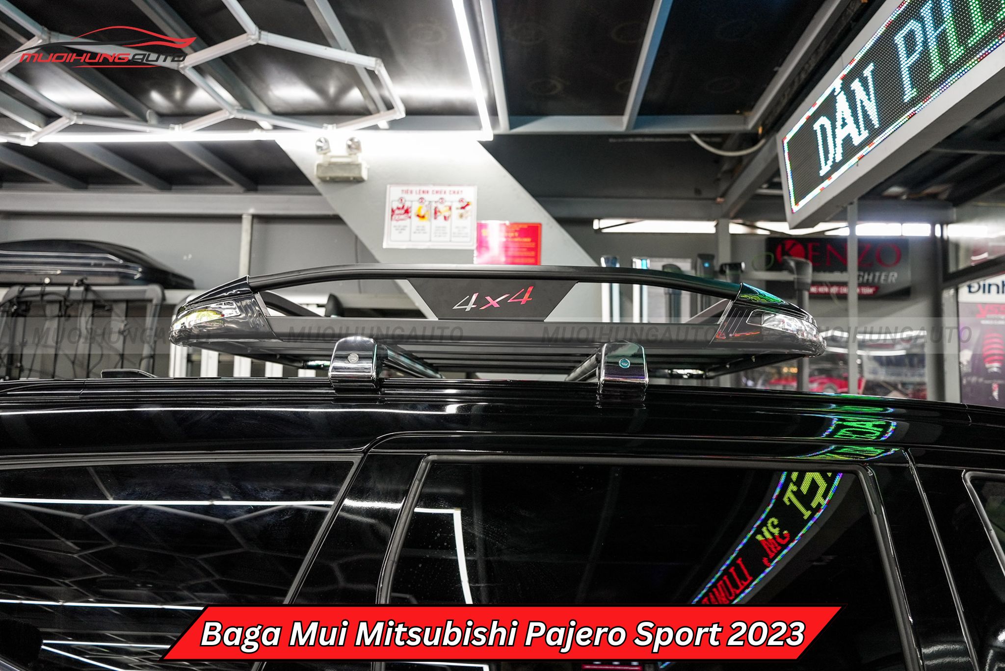 Giá nóc vuông Mitsubishi Pajero Sport 2023