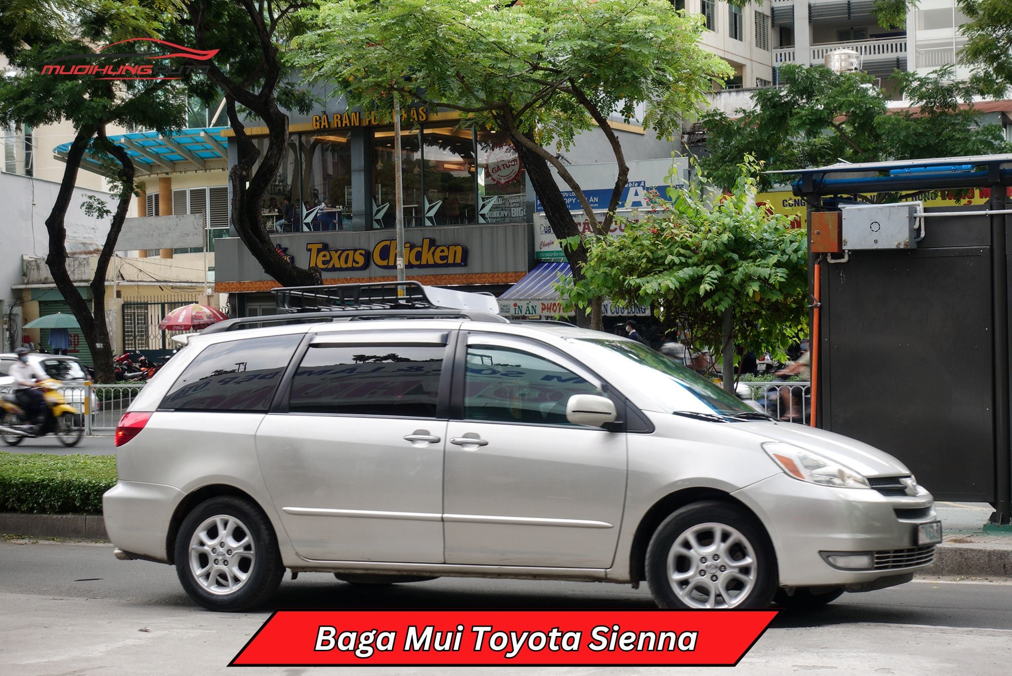 Giá nóc vuông Toyota Sienna