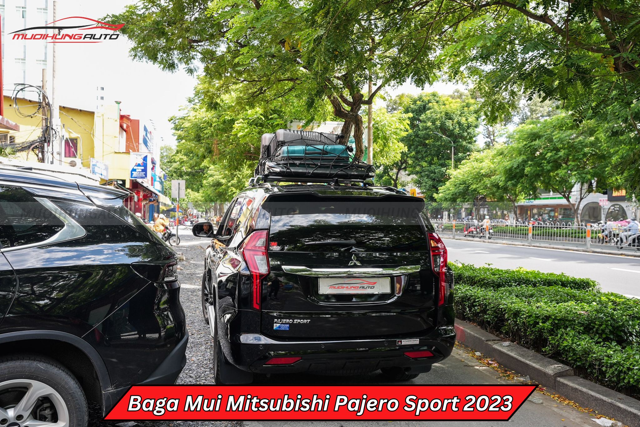 Giá nóc vuông xe Mitsubishi Pajero Sport 2023