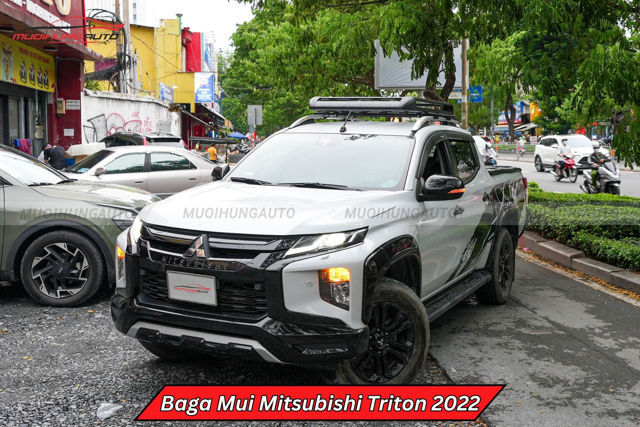 Giá nóc vuông xe Mitsubishi Triton 2022