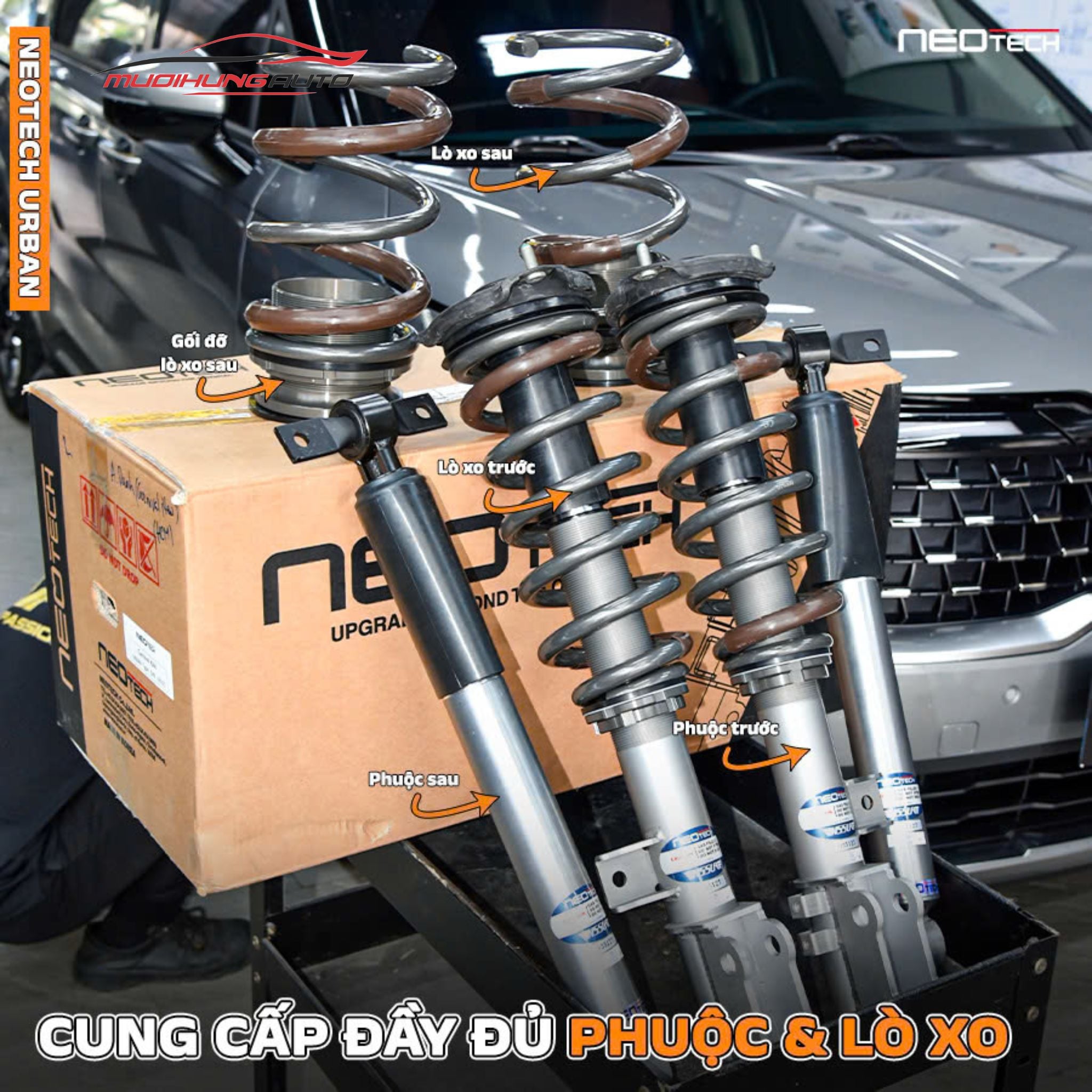 Giảm xóc xe hơi Neotech Carnival New 2025