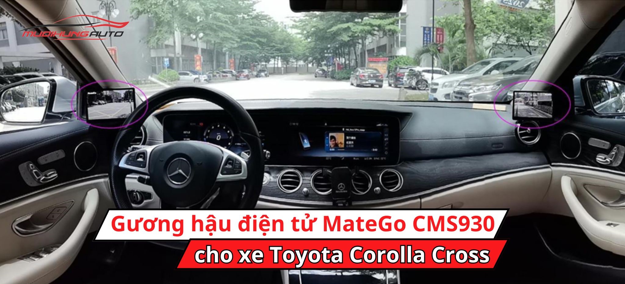 Camera gương chiếu hậu MateGo CMS930 cho xe Toyota Corolla Cross