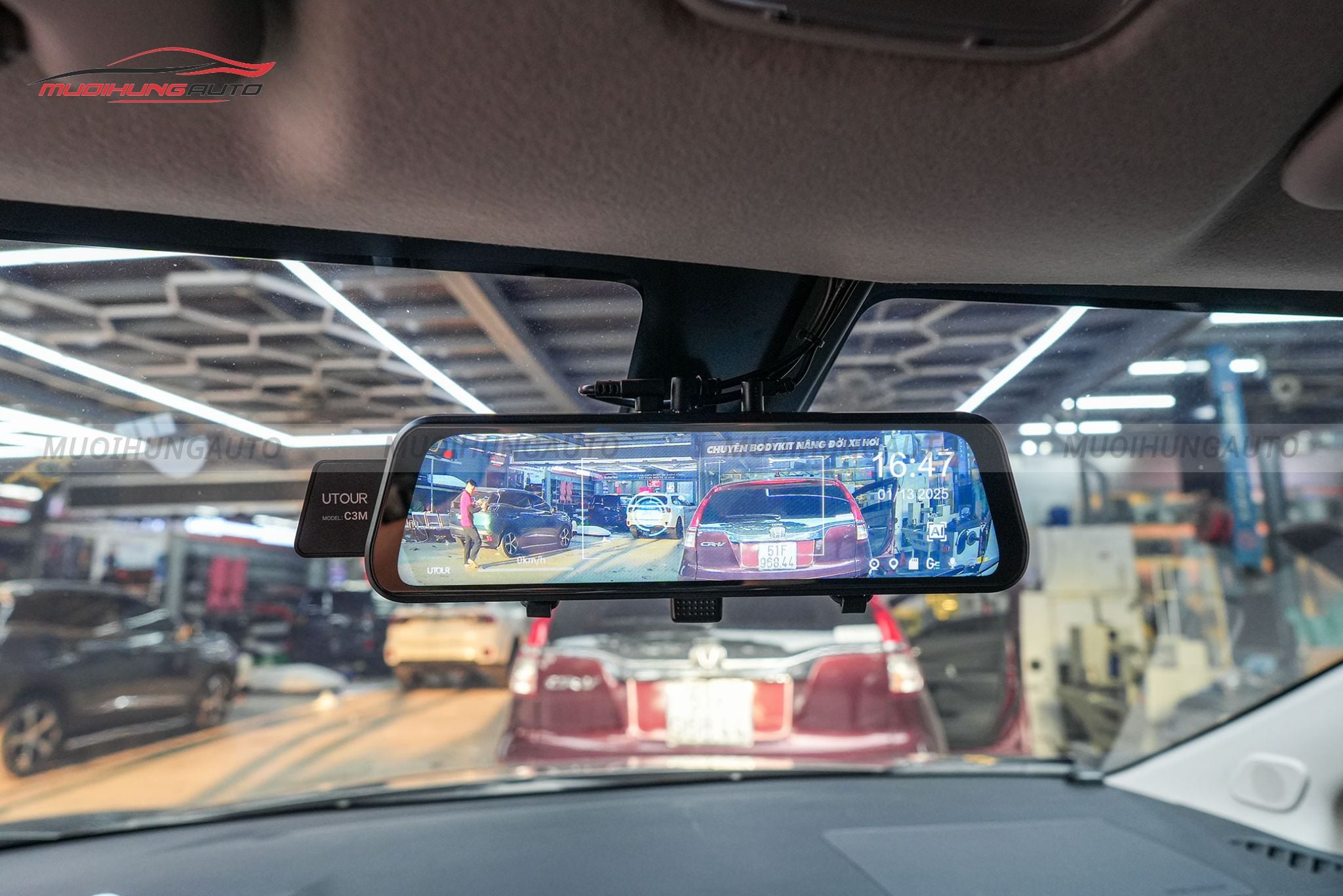 Gương điện tử AI ADAS Utour C3M ô tô Mitsubishi Xpander Cross 2024