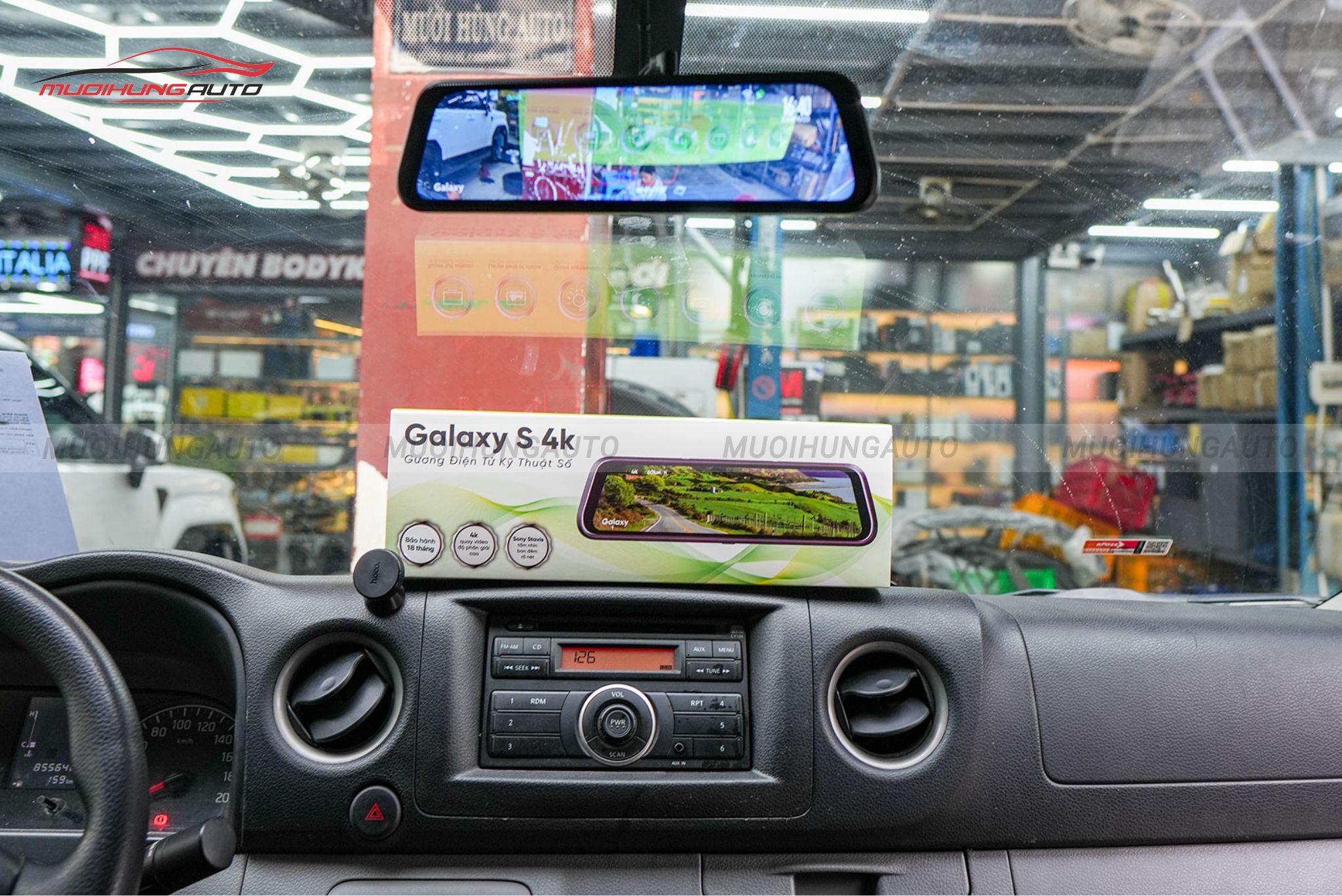 Gương điện tử Galaxy S 4K cho xe Nissan NV350 2024