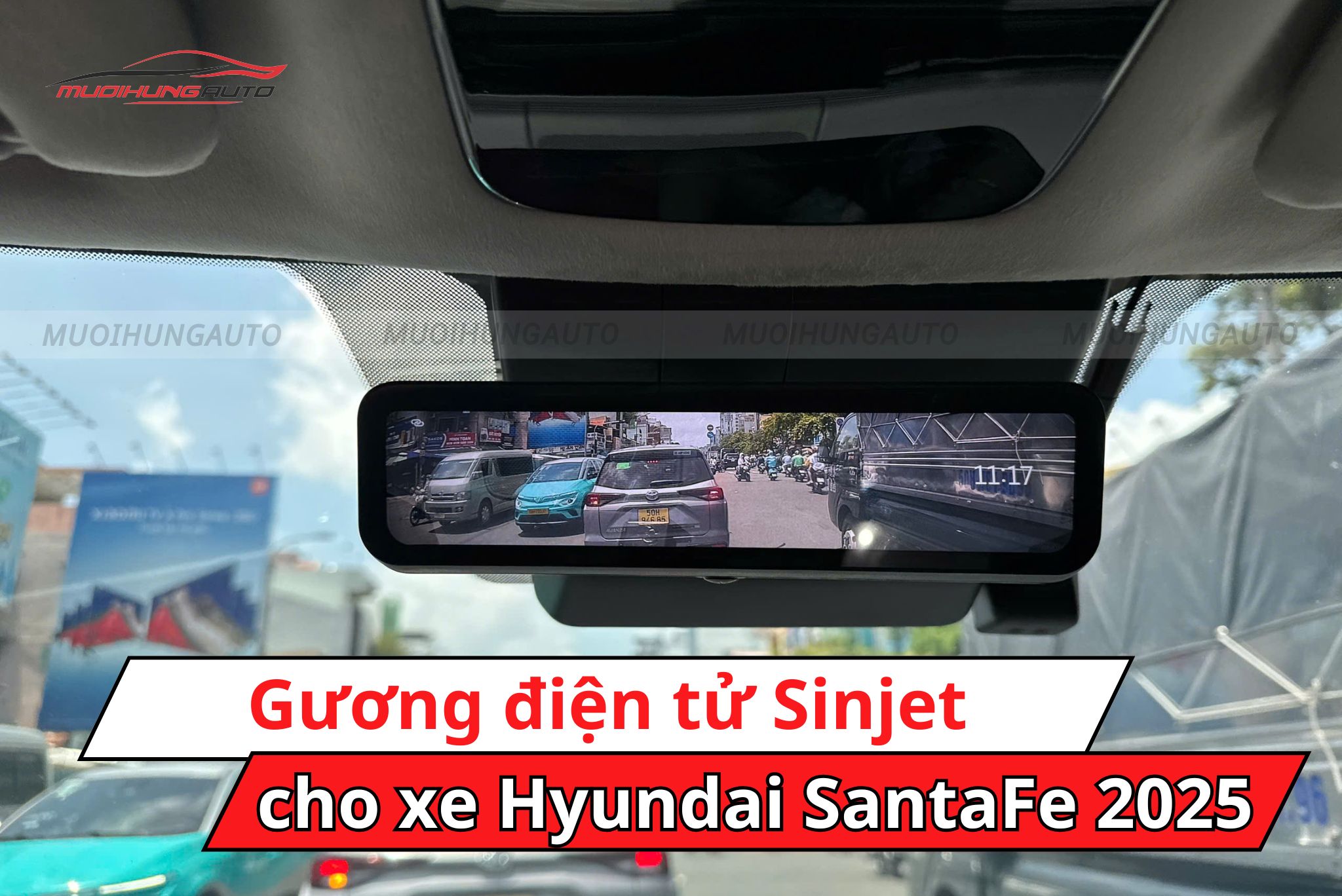 Gương điện tử Sinjet cho xe Hyundai SantaFe 2025