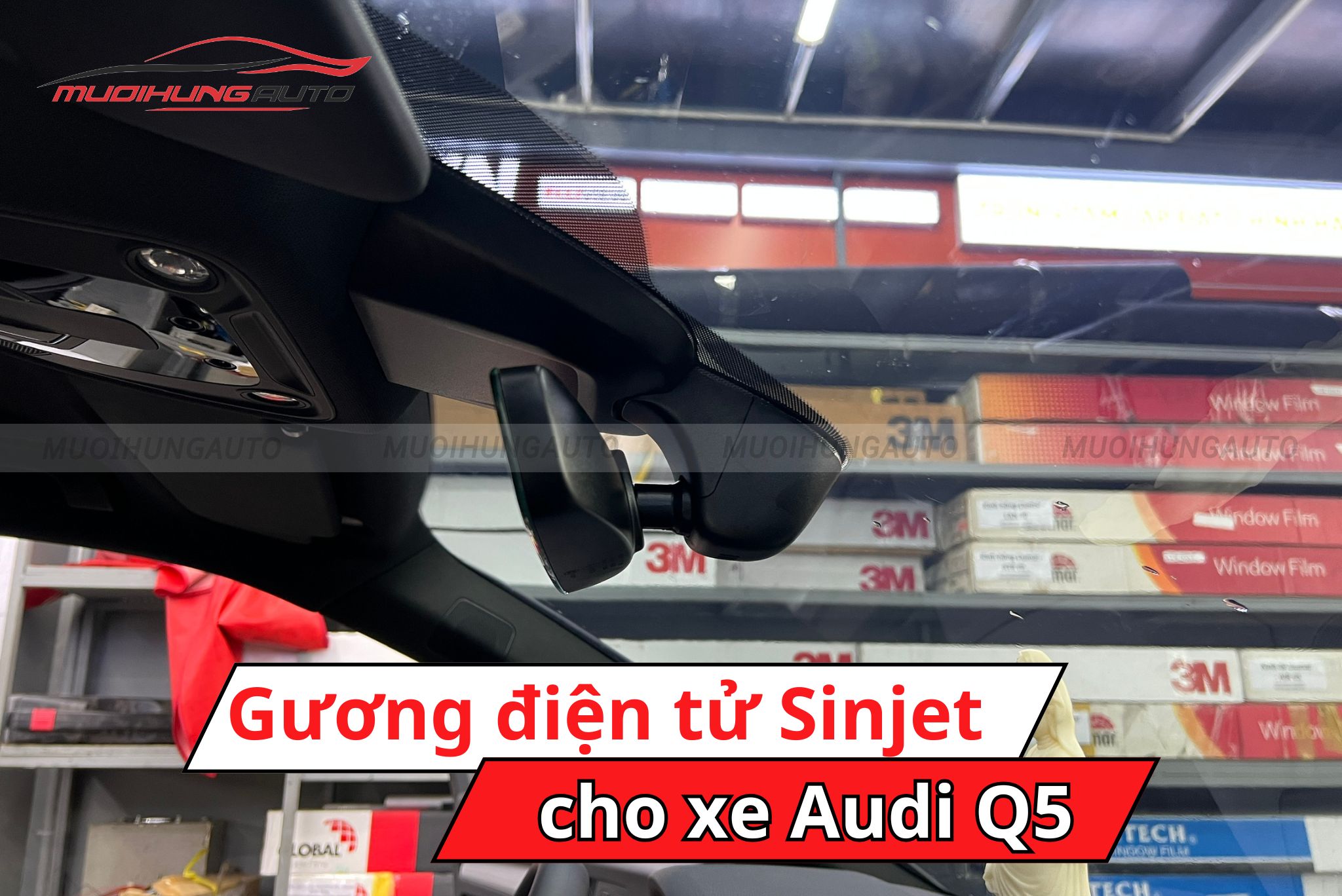 Gương điện tử Sinjet H10 ô tô Audi Q5