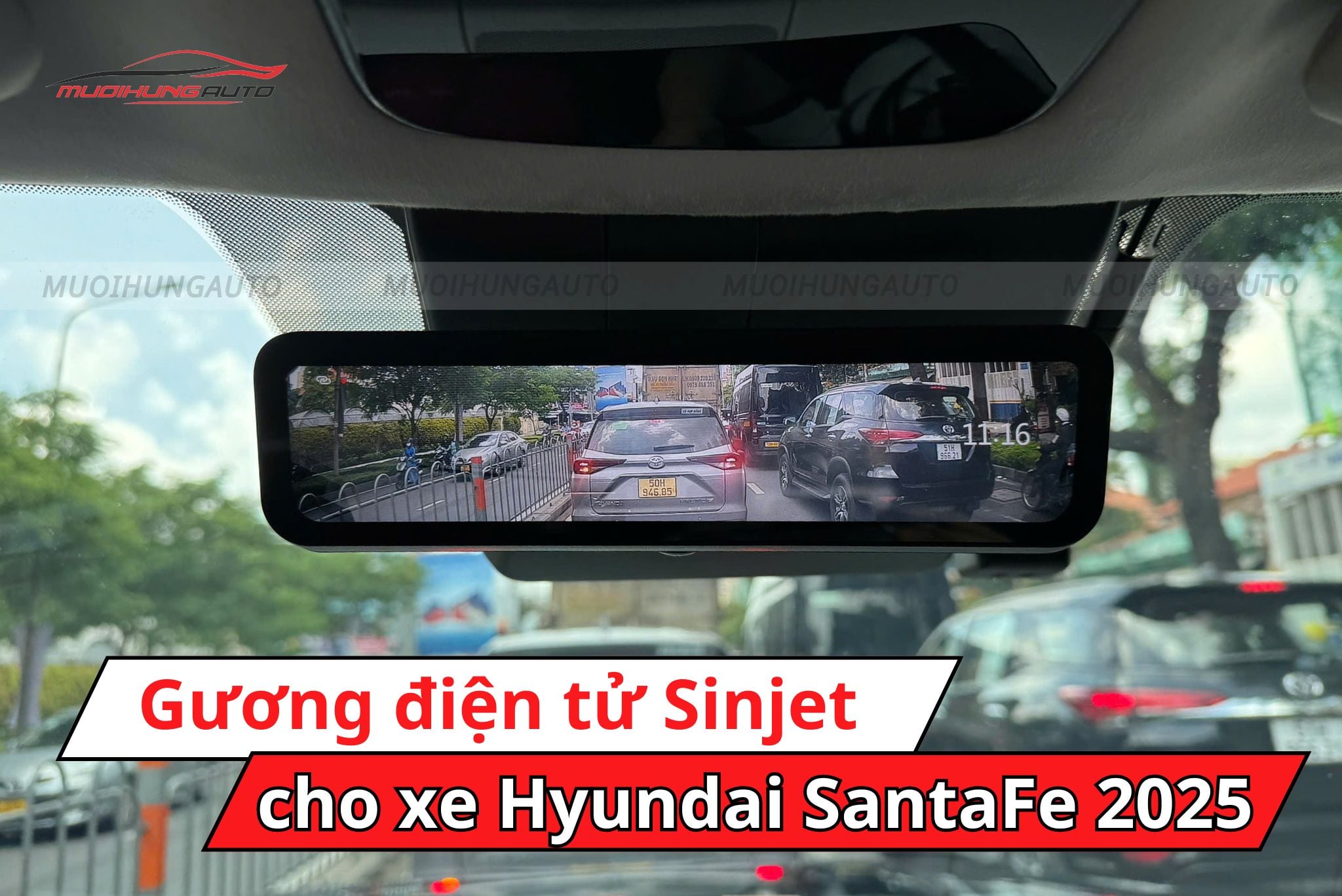 Gương điện tử Sinjet xe Hyundai SantaFe 2025