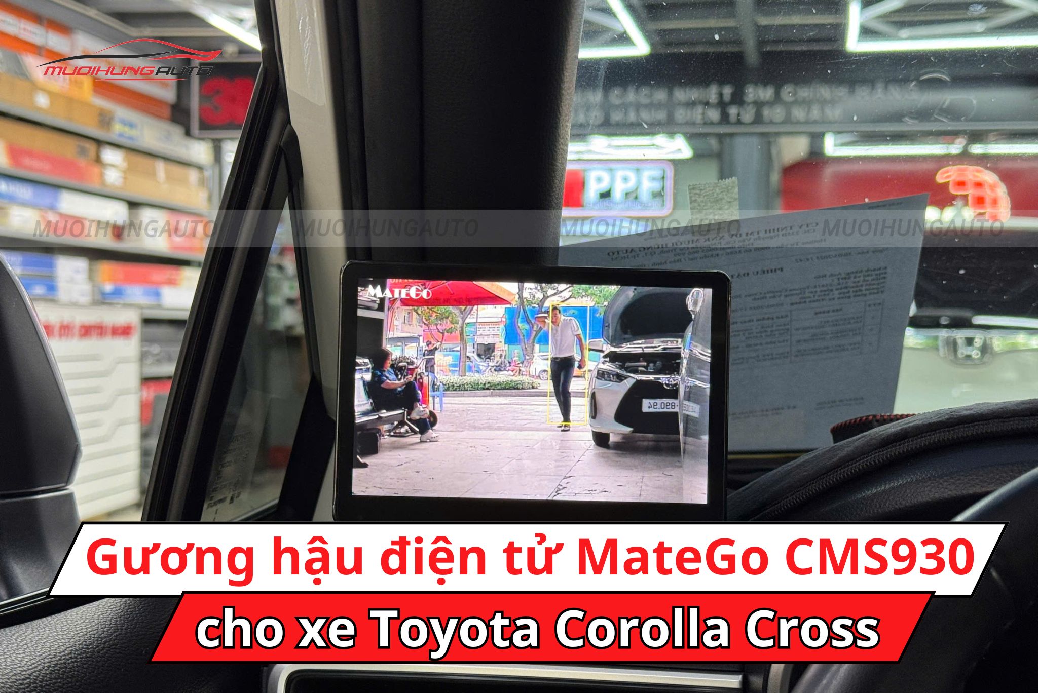 Gương hậu điện tử MateGo CMS930 Toyota Corolla Cross
