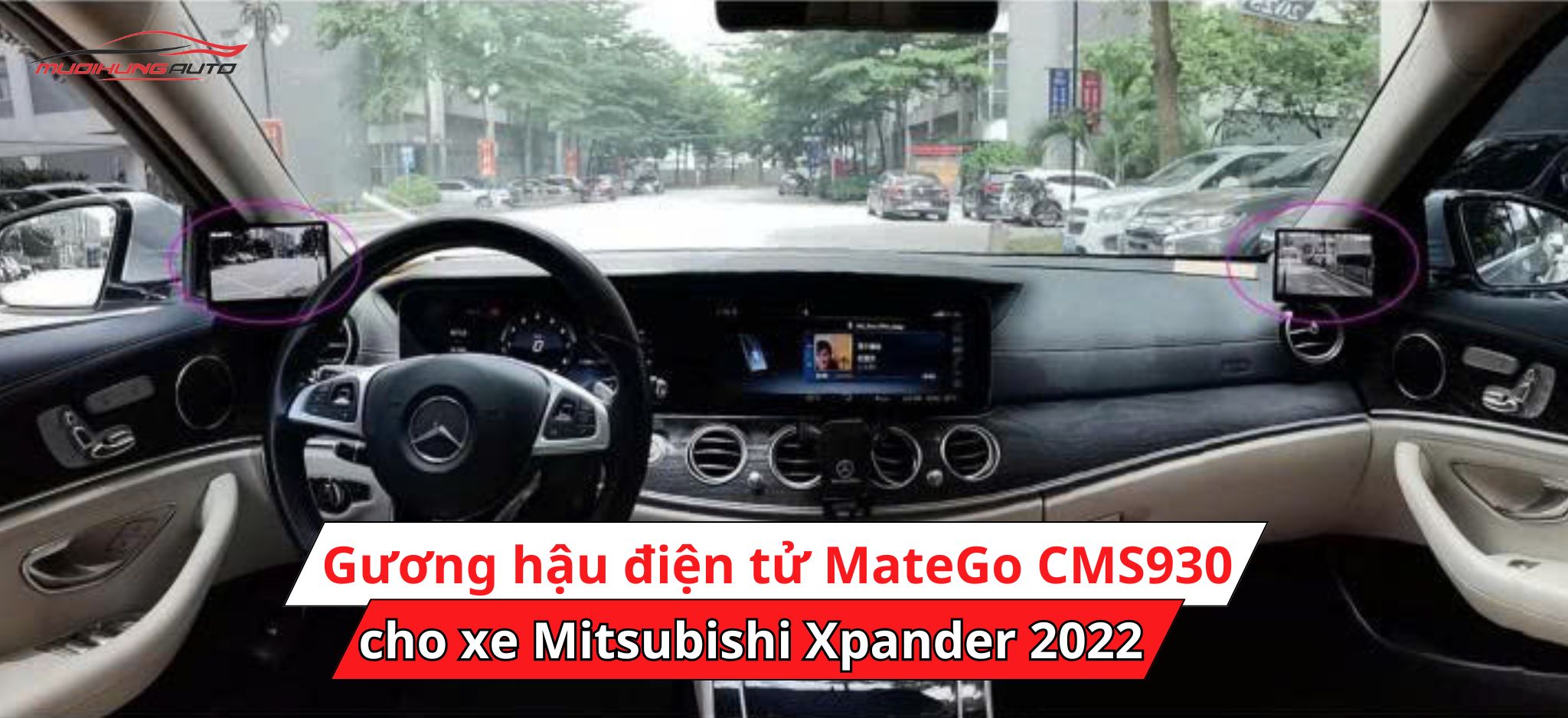 Gương hậu điện tử Matego CMS930 xe Mitsubishi Xpander 2022
