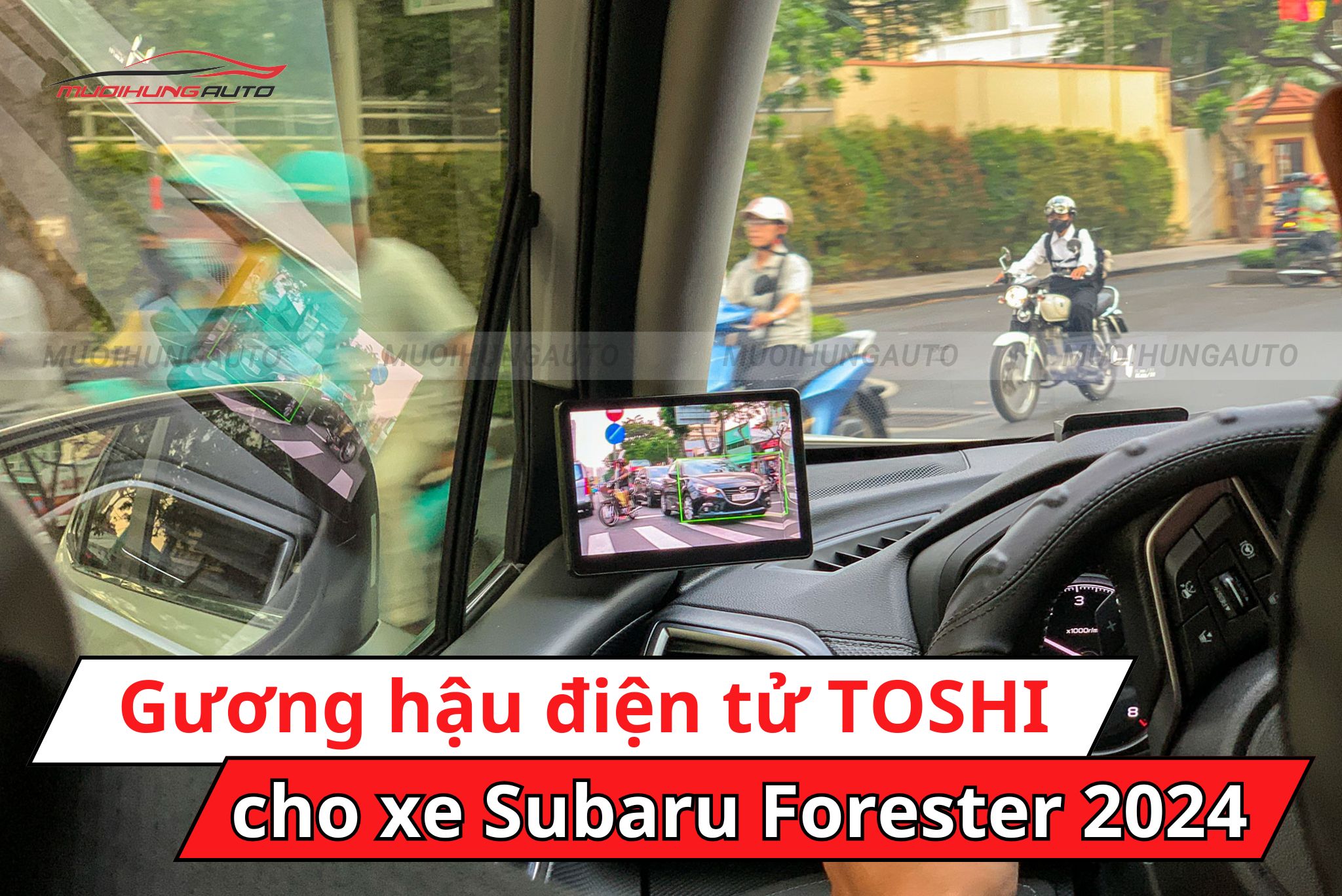 Gương hậu điện tử TOSHI cho xe Subaru Forester 2024
