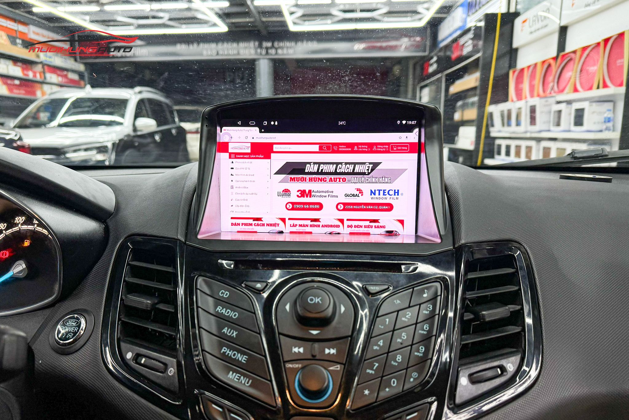 Lắp Màn Hình Zestech Z18 Cho Xe Ford Fiesta 2010