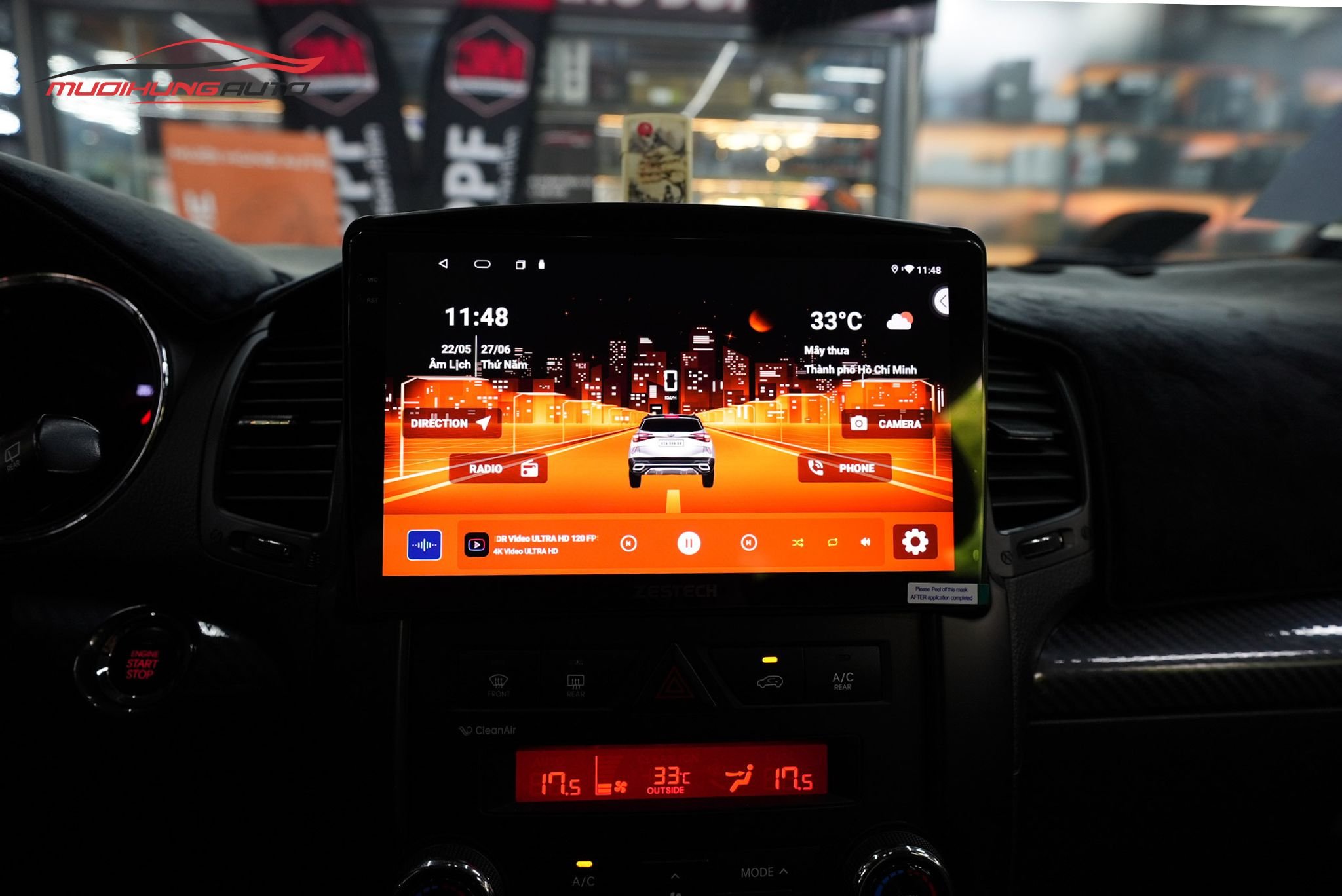Lắp Màn Hình Zestech Z18 Cho Xe Ô Tô Kia Sorento