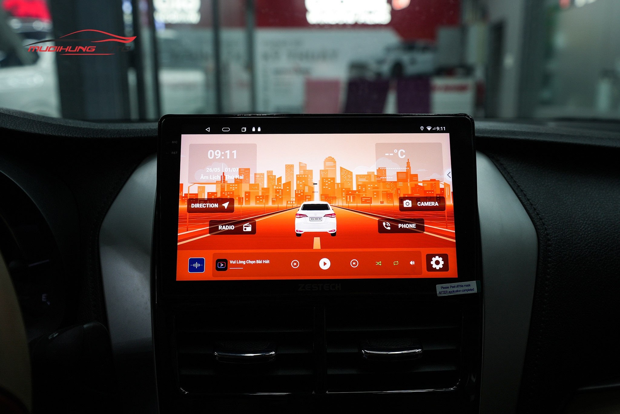 Lắp Màn Hình Zestech Z18 Cho Xe Ô Tô Toyota Vios