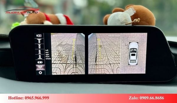 Hiển thị góc cam xin nhan hai bên bánh trước xe