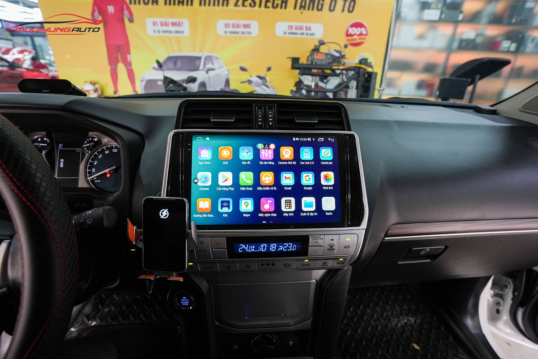 Màn hình android ô tô Carteck M700 360 2K