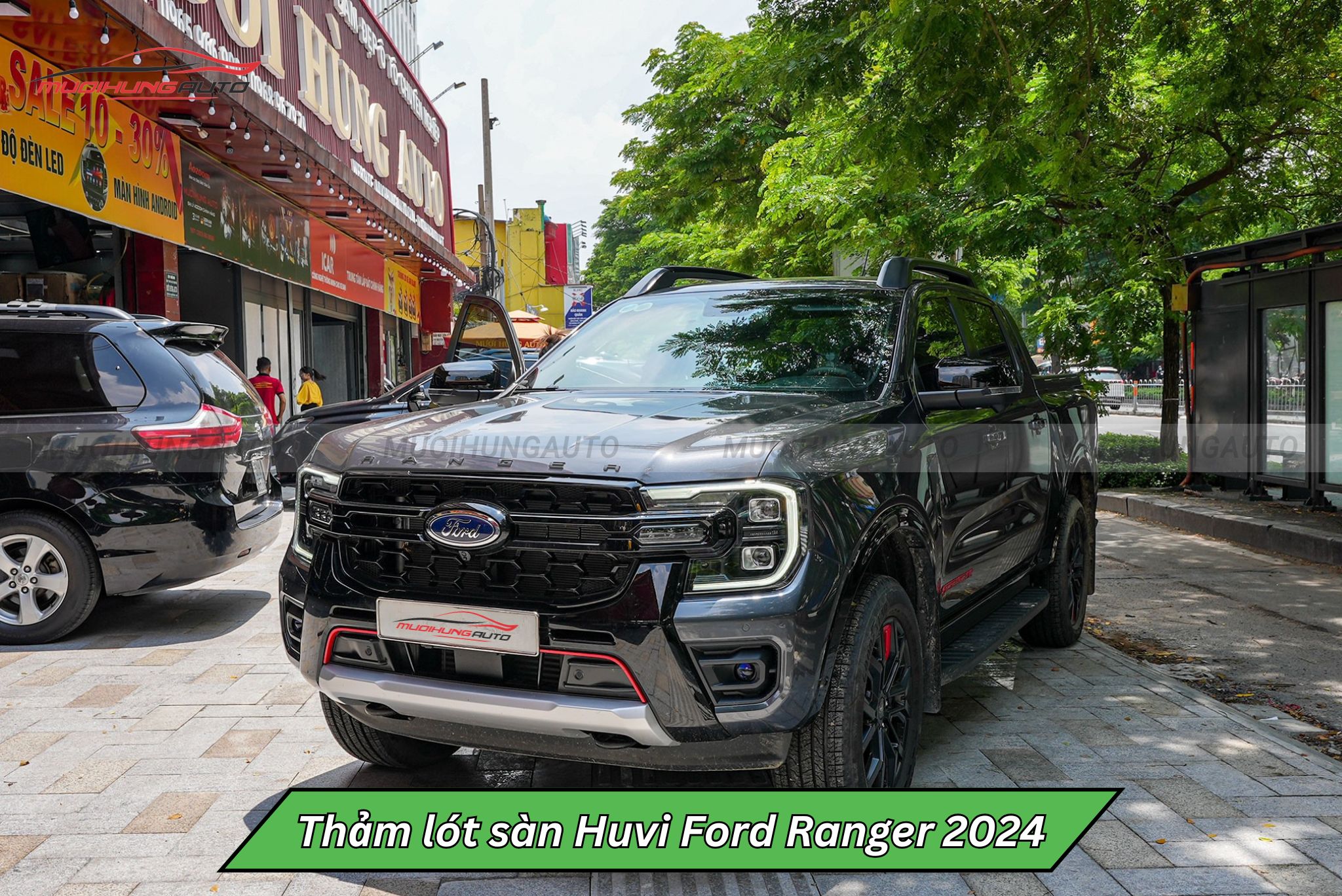Hình ảnh thực tế thảm lót sàn Huvi ô tô Ford Ranger 2024