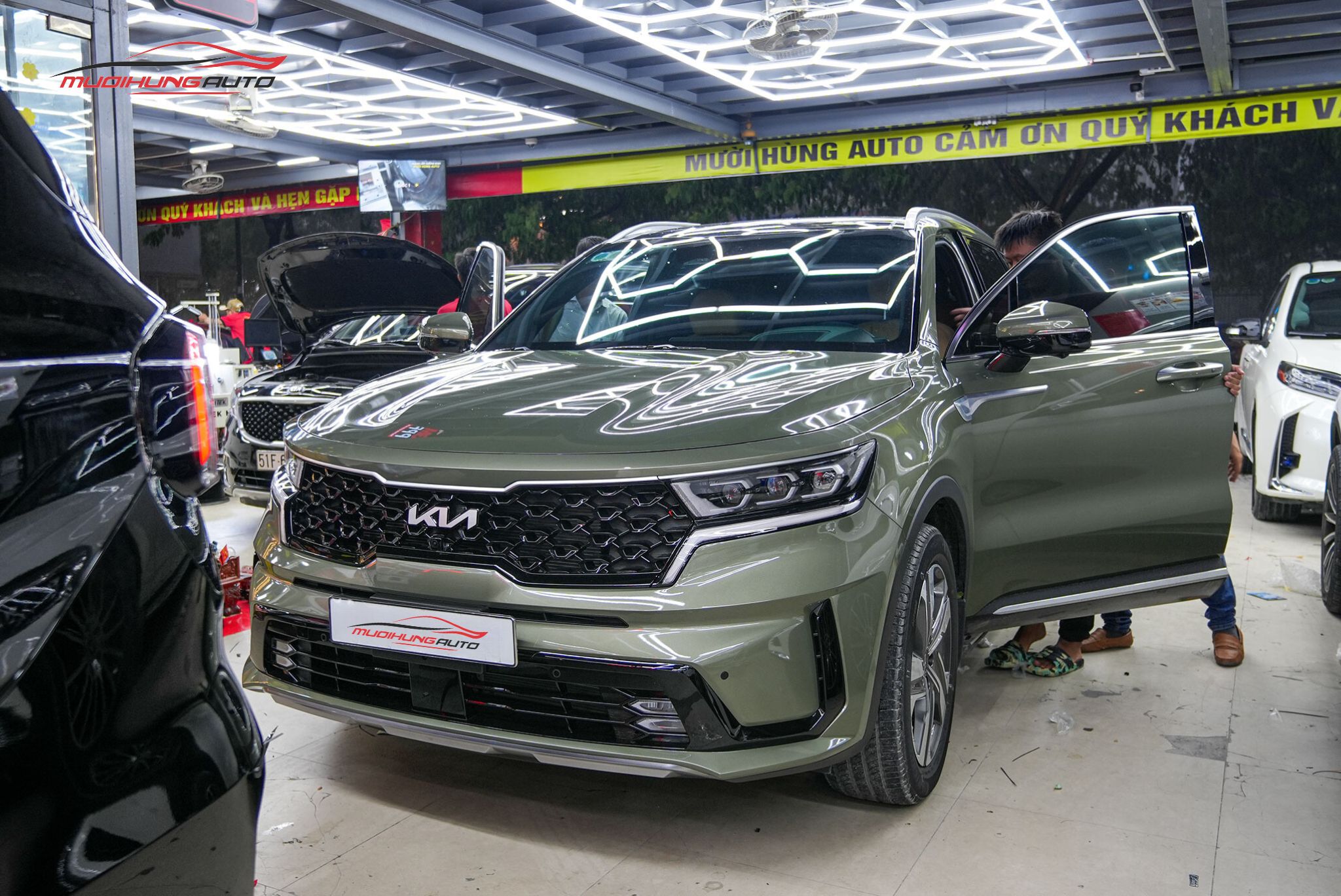 Hình ảnh thực tế thảm lót sàn Ncar ô tô Kia Sorento 2024