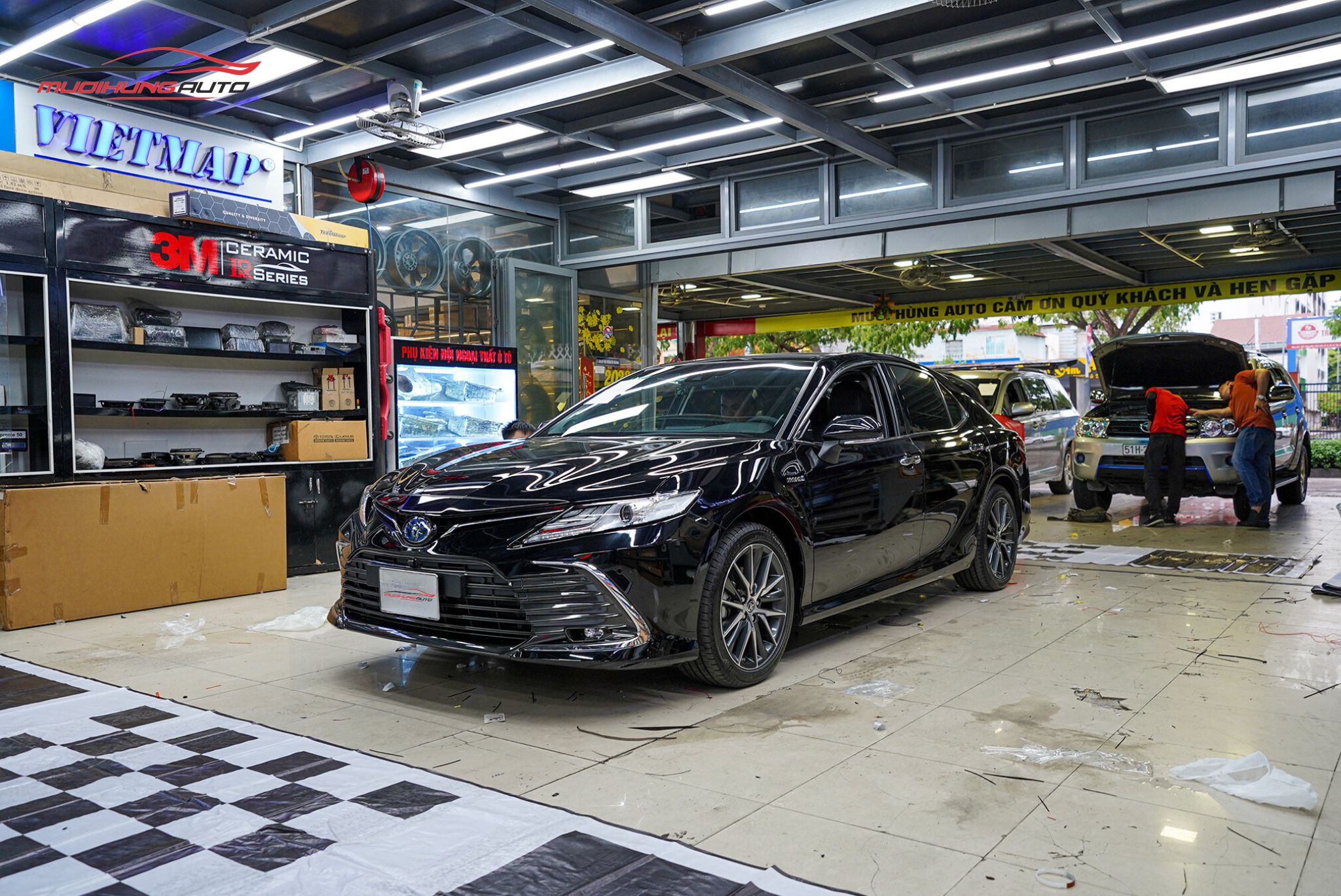 Hình ảnh thực tế thảm lót sàn Ncar ô tô Toyota Camry 2022