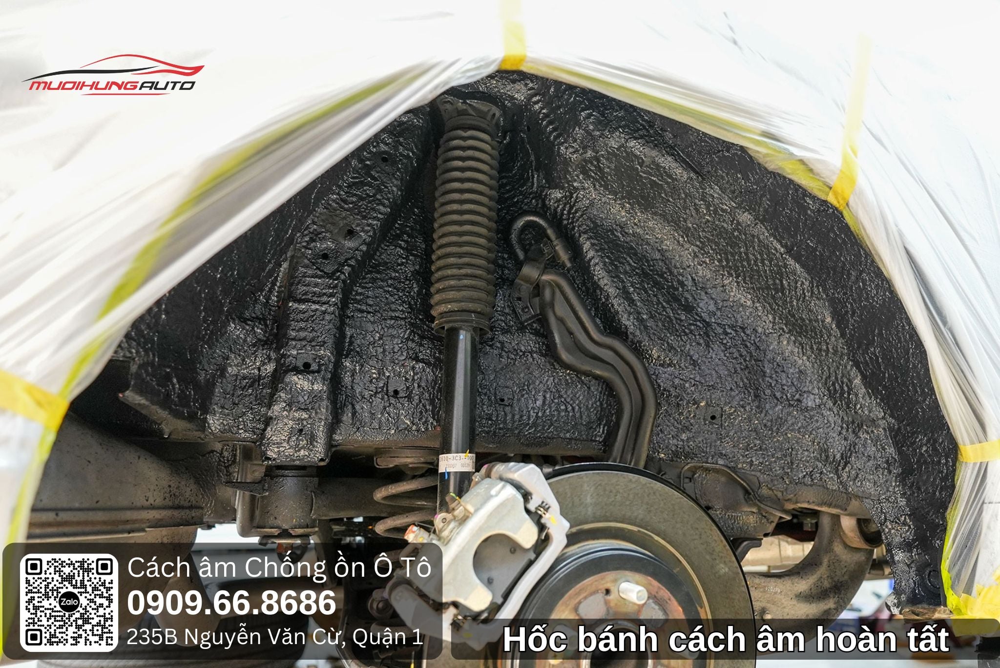 Hốc bánh cách âm hoàn tất