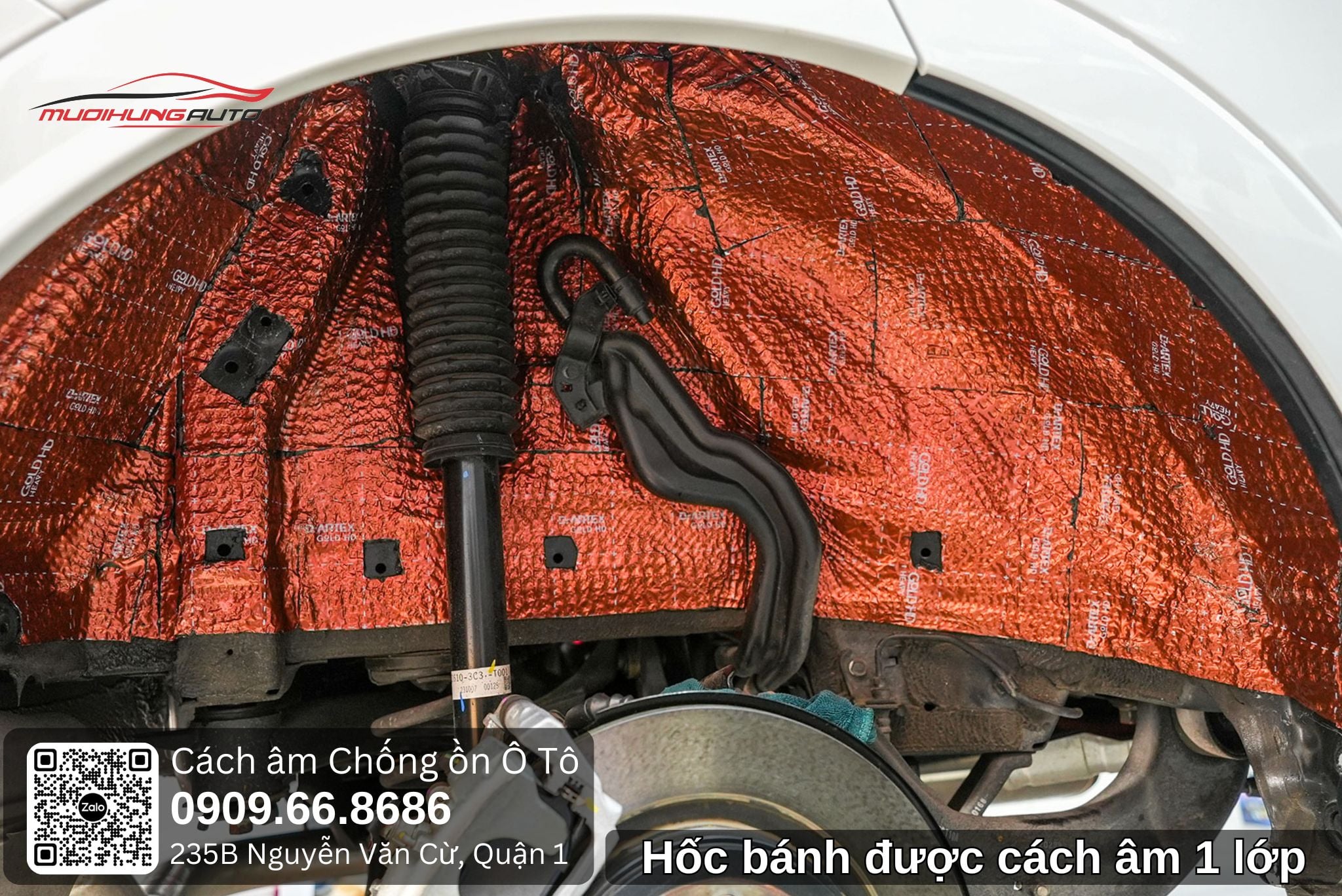 Hốc bánh được cách âm 1 lớp