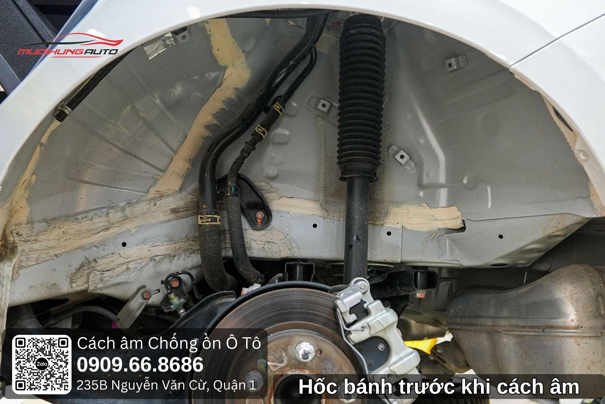 Hốc bánh trước khi cách âm