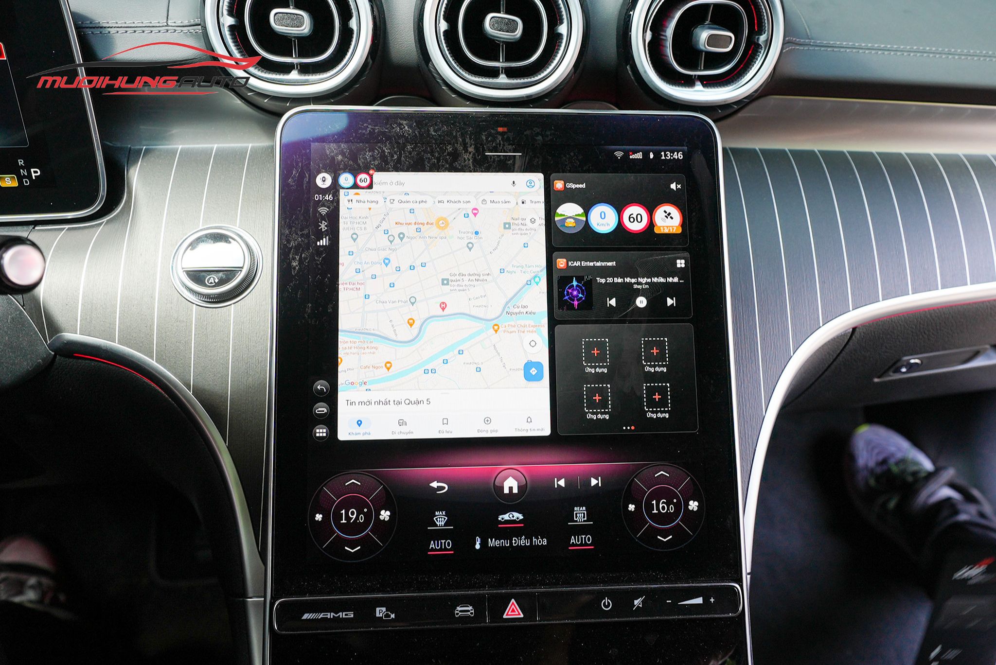 Lắp Elliview D5 Premium Cho Xe Mercedes C43 AMG 2024