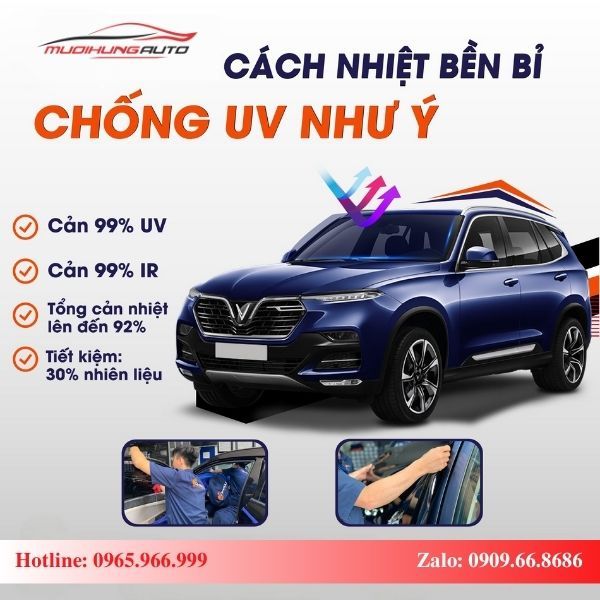 Dán Phim Cách Nhiệt Ntech Cho Ô Tô Chính Hãng TPHCM