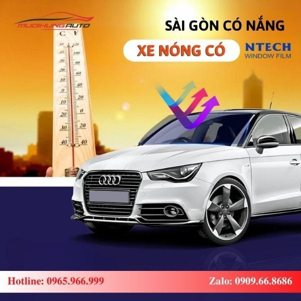 Dán Phim Cách Nhiệt Ntech Cho Ô Tô Chính Hãng TPHCM