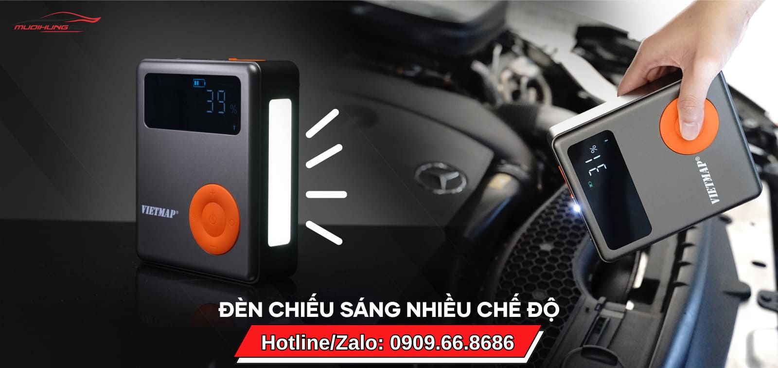 Kích bình bơm lốp Vietmap DK-MF139 8000mAh