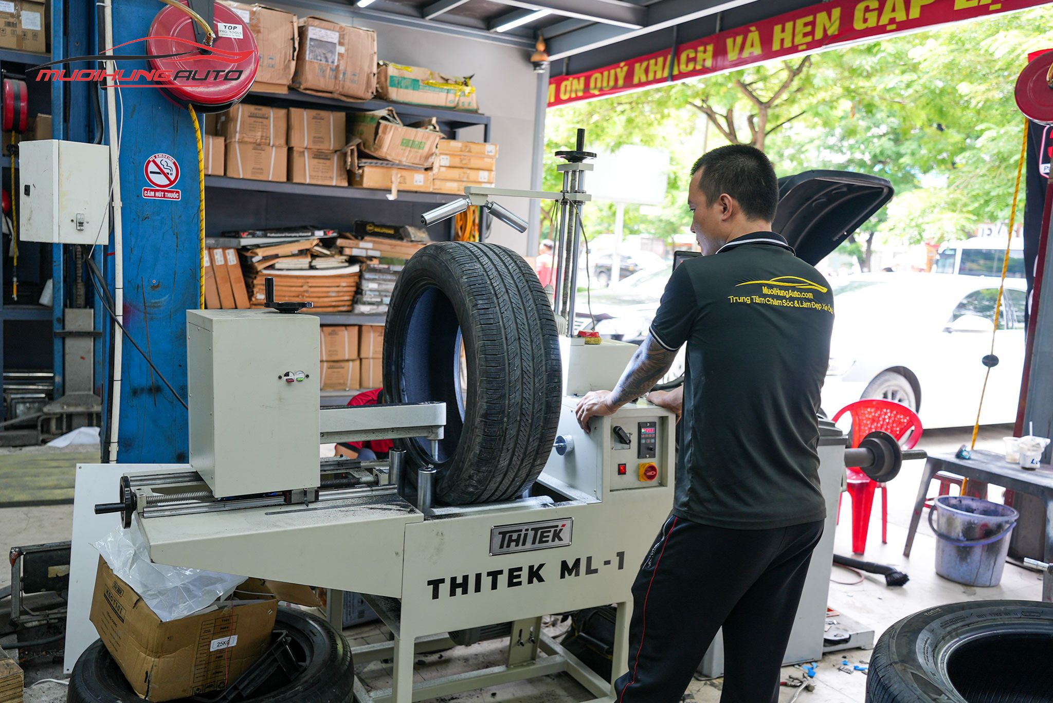 Kỹ thuật xử lý lốp trước khi tráng