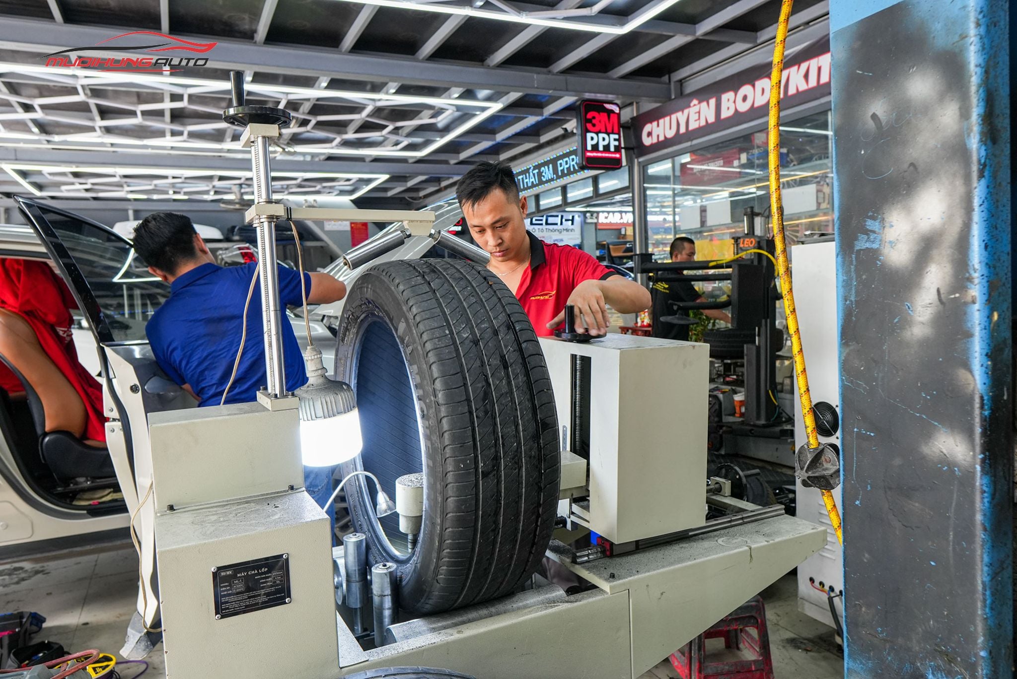 Kỹ thuật xử lý lốp trước khi tráng