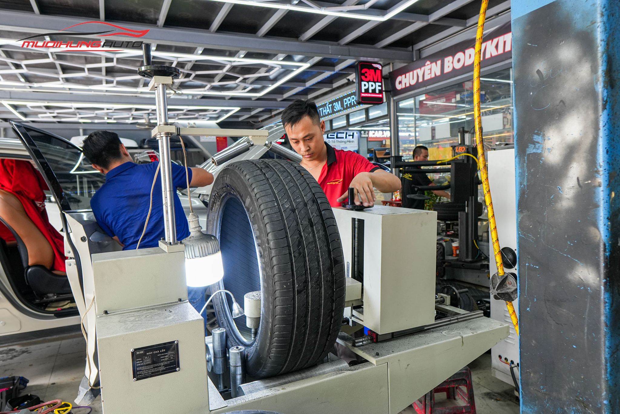 Kỹ thuật xử lý lốp trước khi tráng