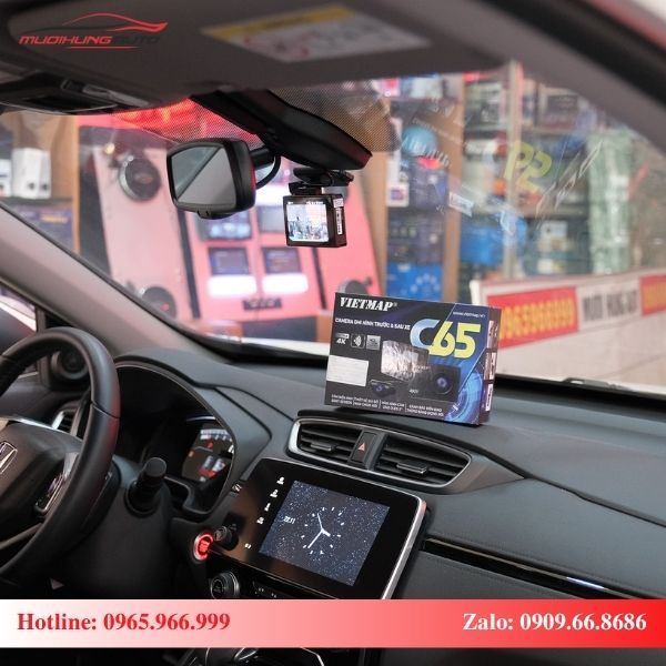 Lắp Camera Hành Trình Trước Sau Vietmap C65 tại TPHCM