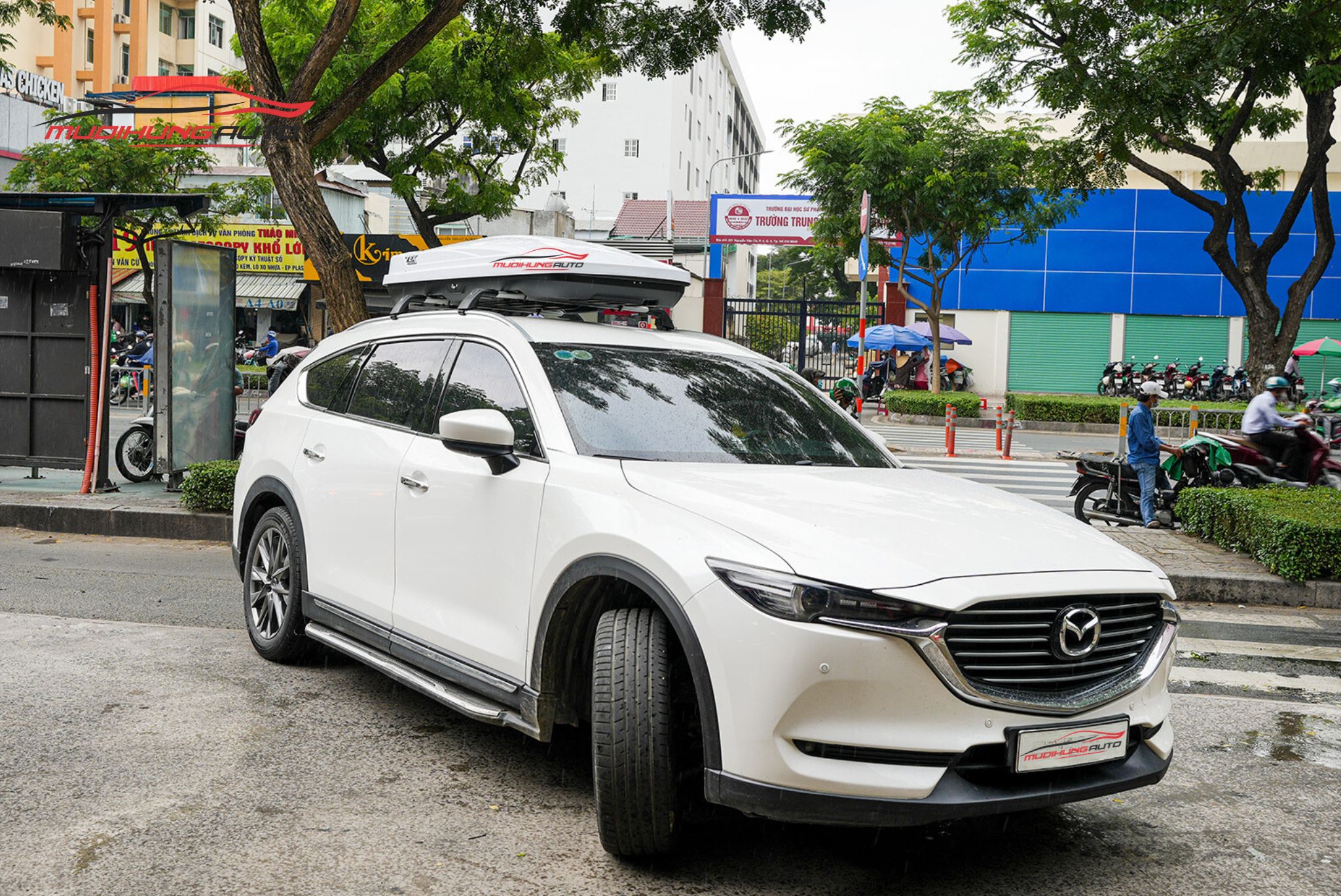 Lắp cốp để đồ nóc xe 460L cho Mazda CX8