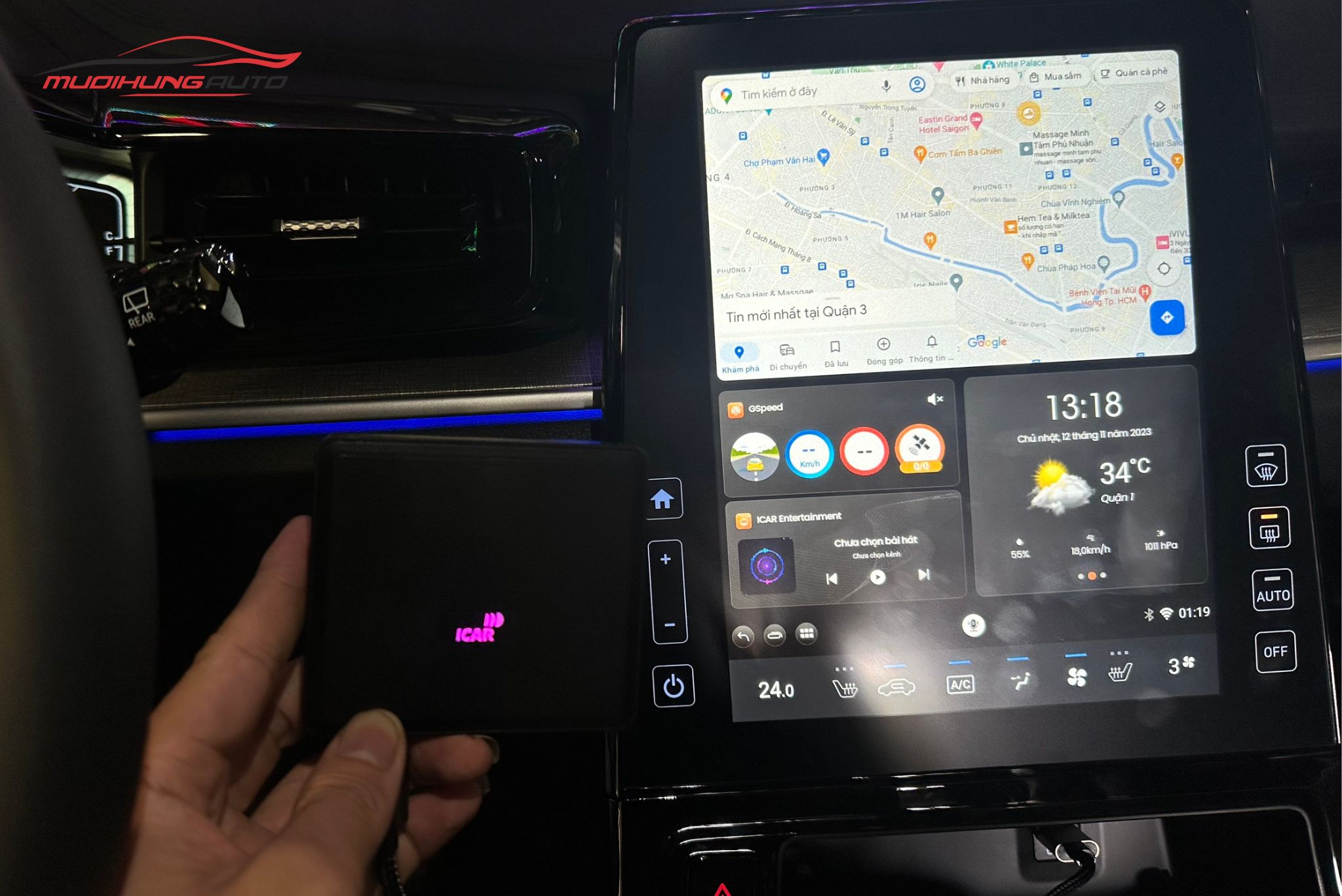 Lắp Elliview D5 Cho Xe Hyundai Custin