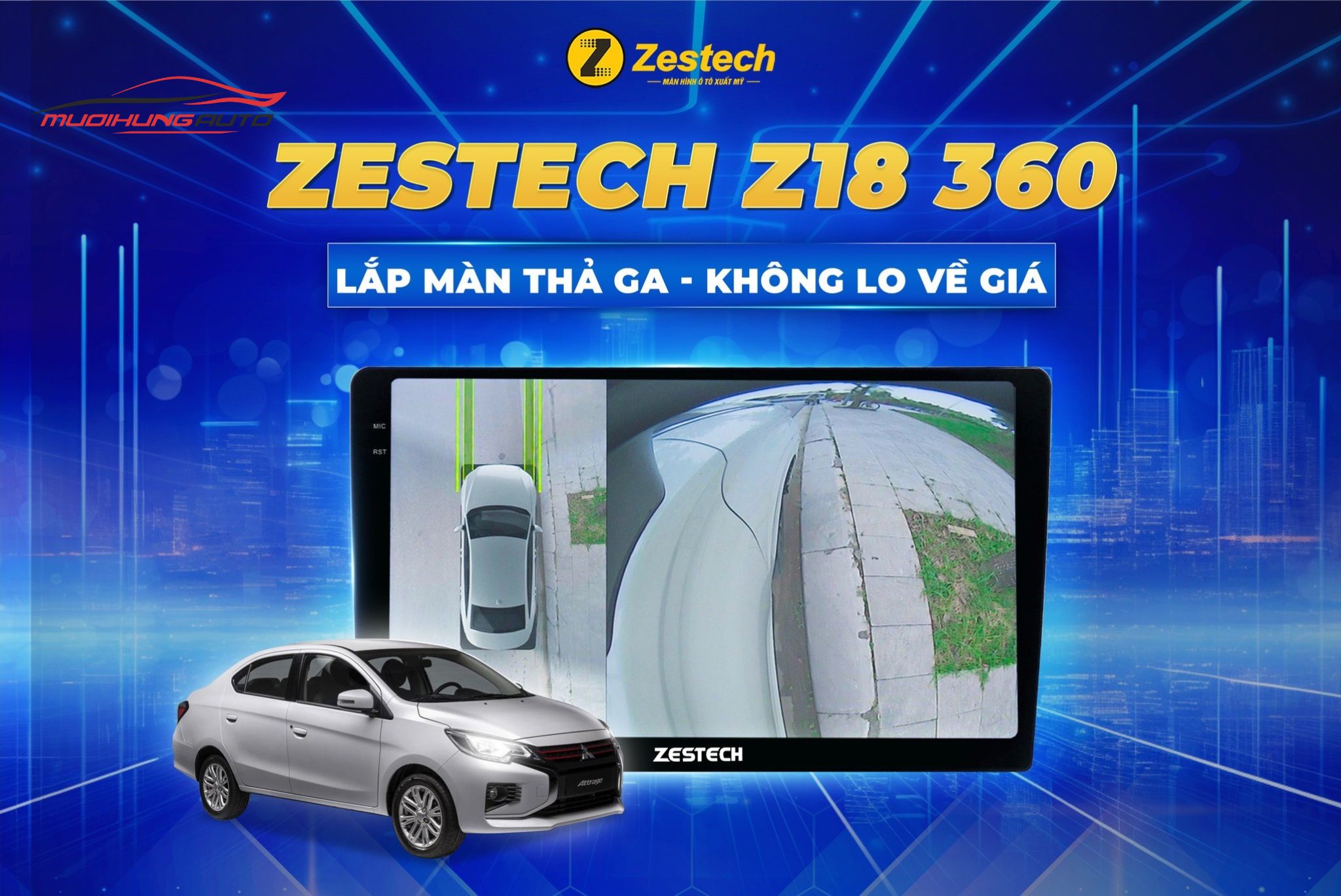 Lắp Màn Hình Z18 360 Cho Xe Ô Tô Toyota Innova
