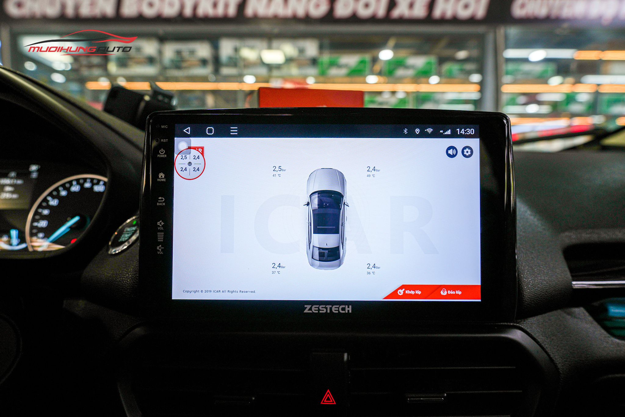 Lắp cảm biến áp suất lốp Ellisafe ADI4 cho xe Ford Ecosport 2019