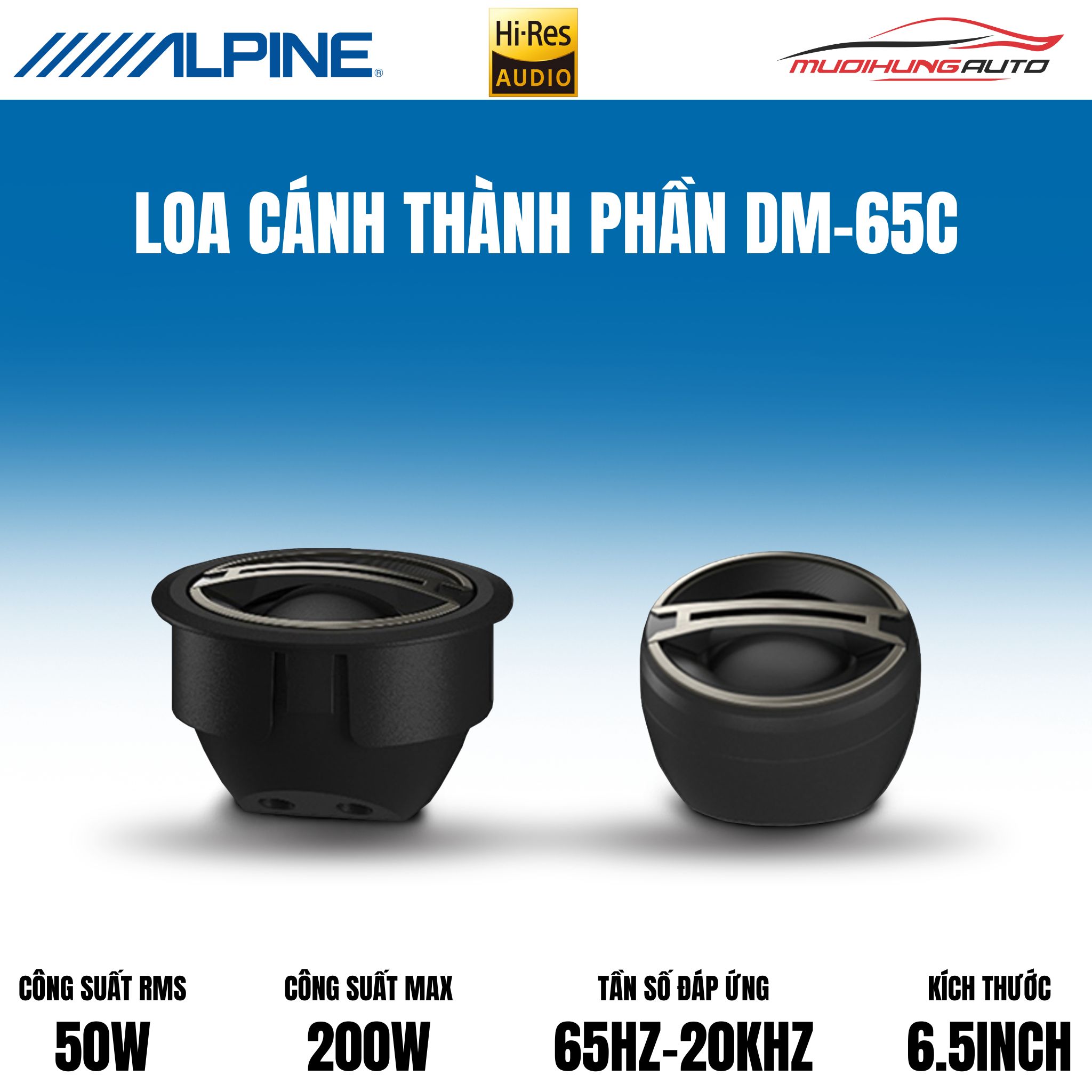 Loa cánh ô tô Alpine DM-65C